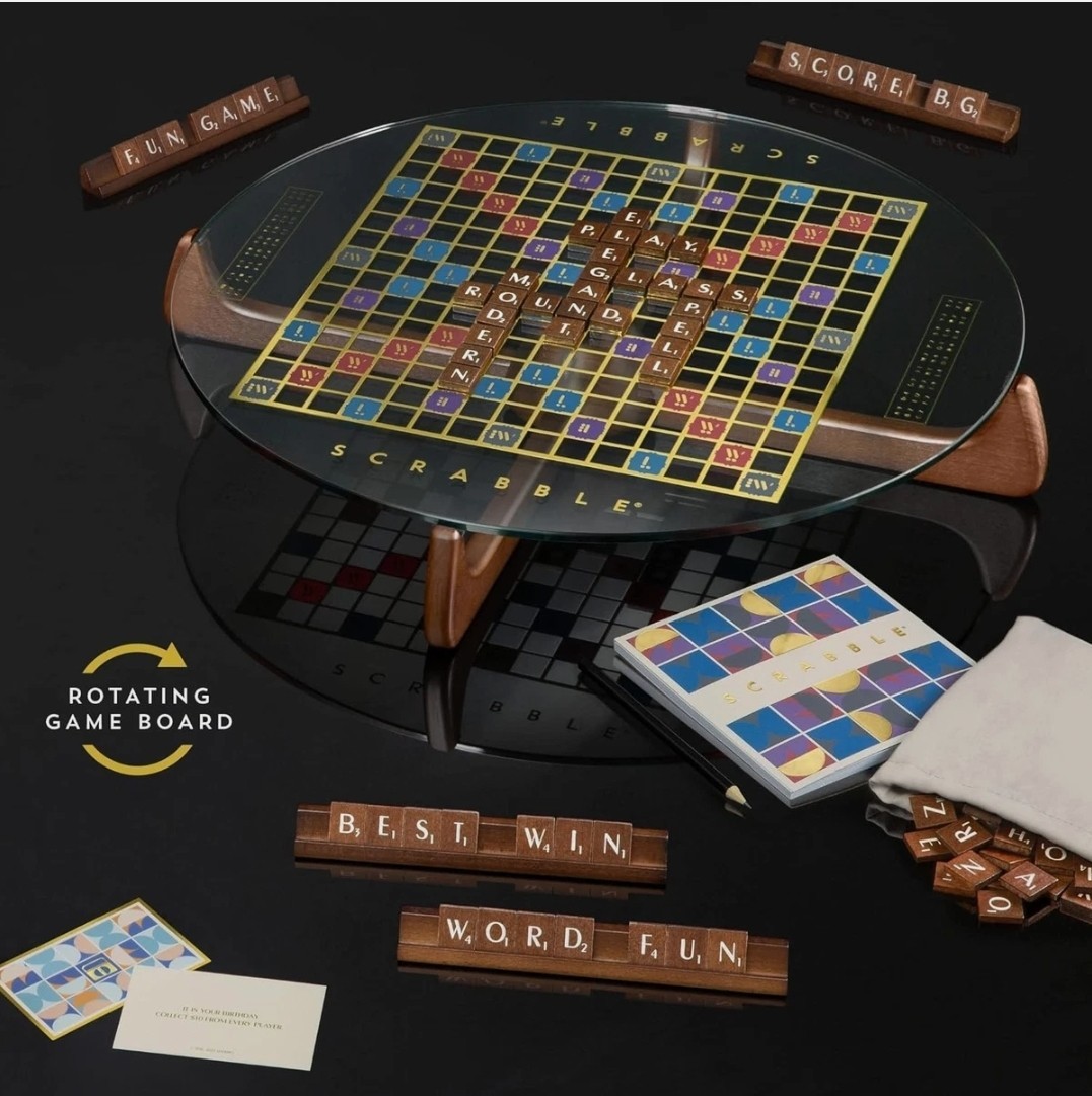 WS Game Company Scrabble Prisma Glass Edition