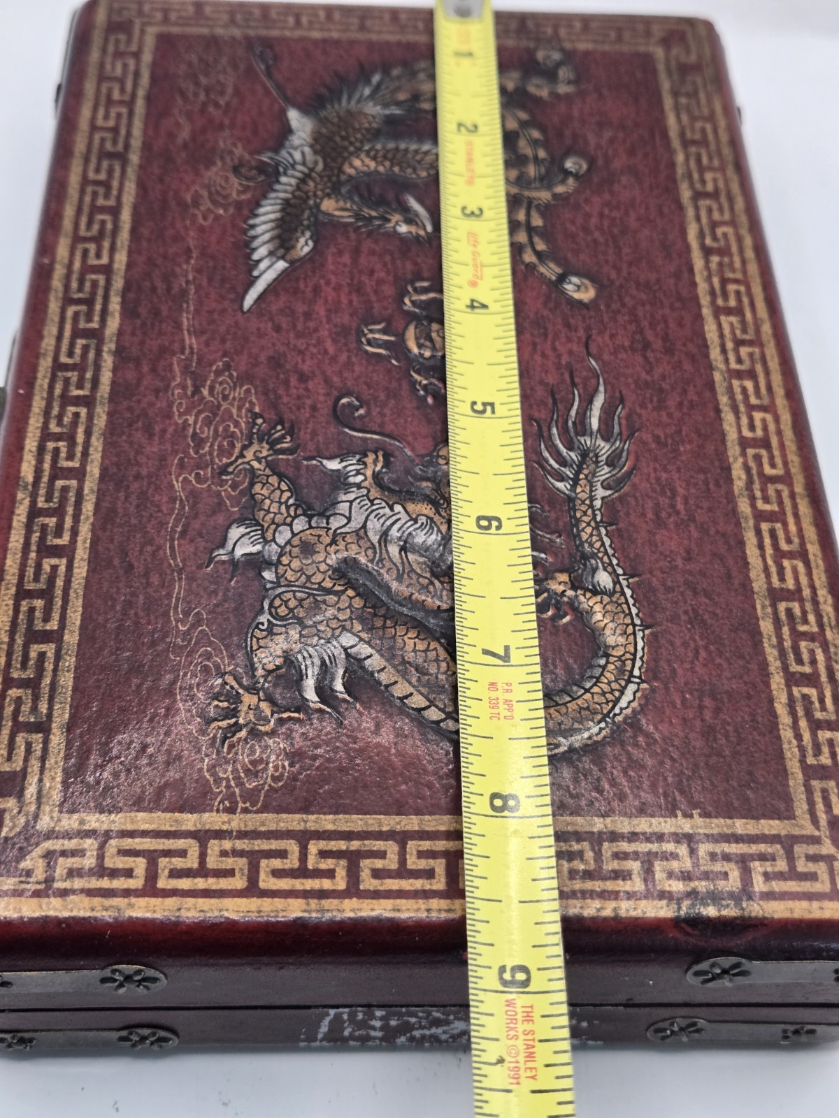 Vtg Dominos (New Sealed) In Chinese Box (Damage On Side From Tape Peeling Paint)