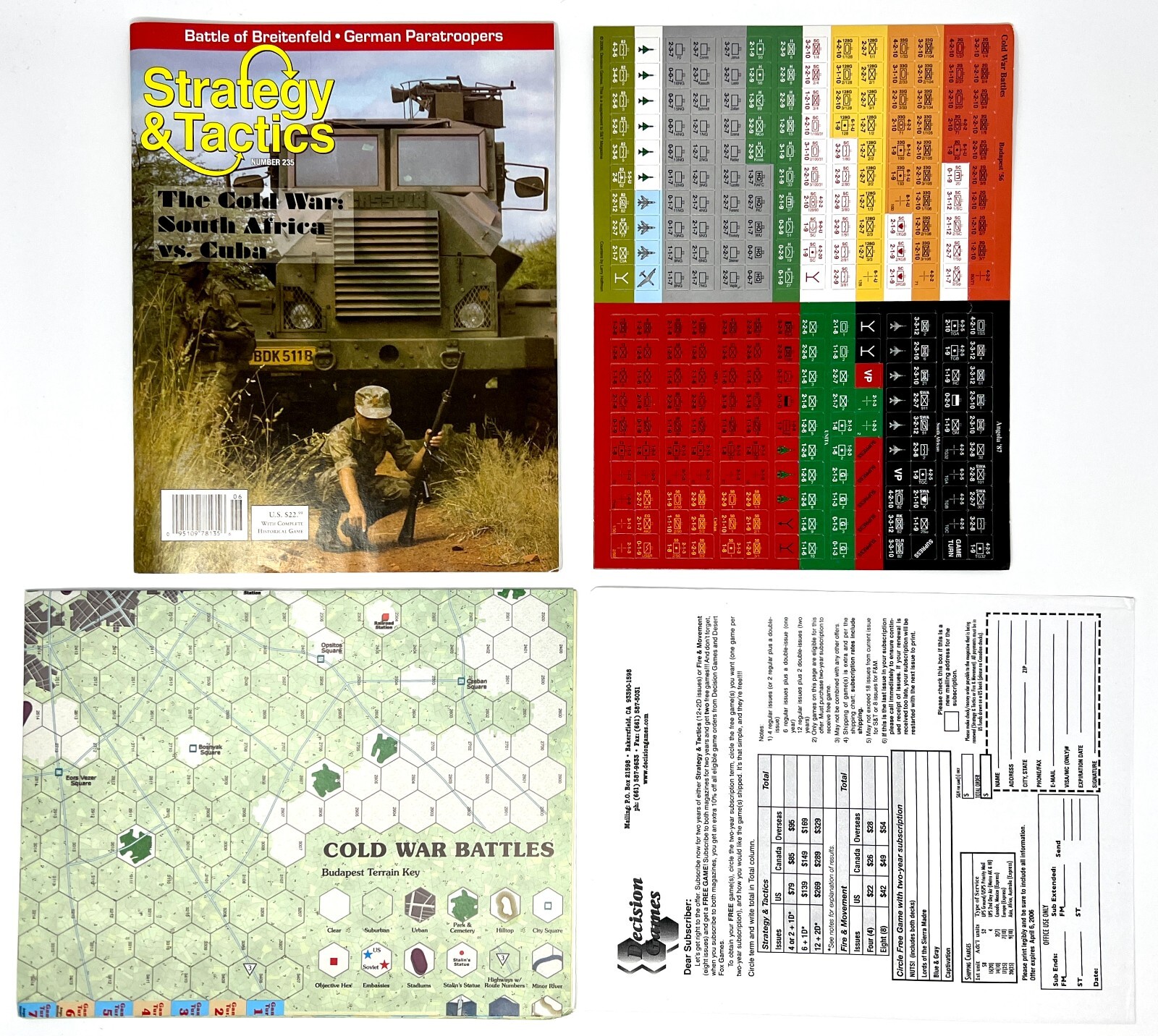 Decision Games Strategy & Tactics Magazine #235 COMPLETE UNPUNCHED
