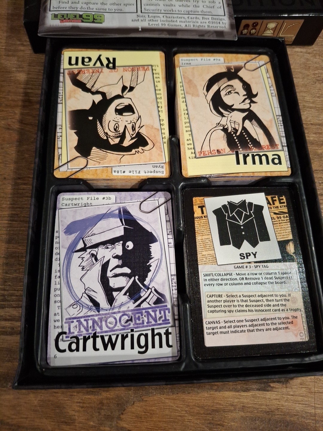 Level 99 Games – NOIR: Deductive Mystery Game Black Box Edition – COMPLETE!