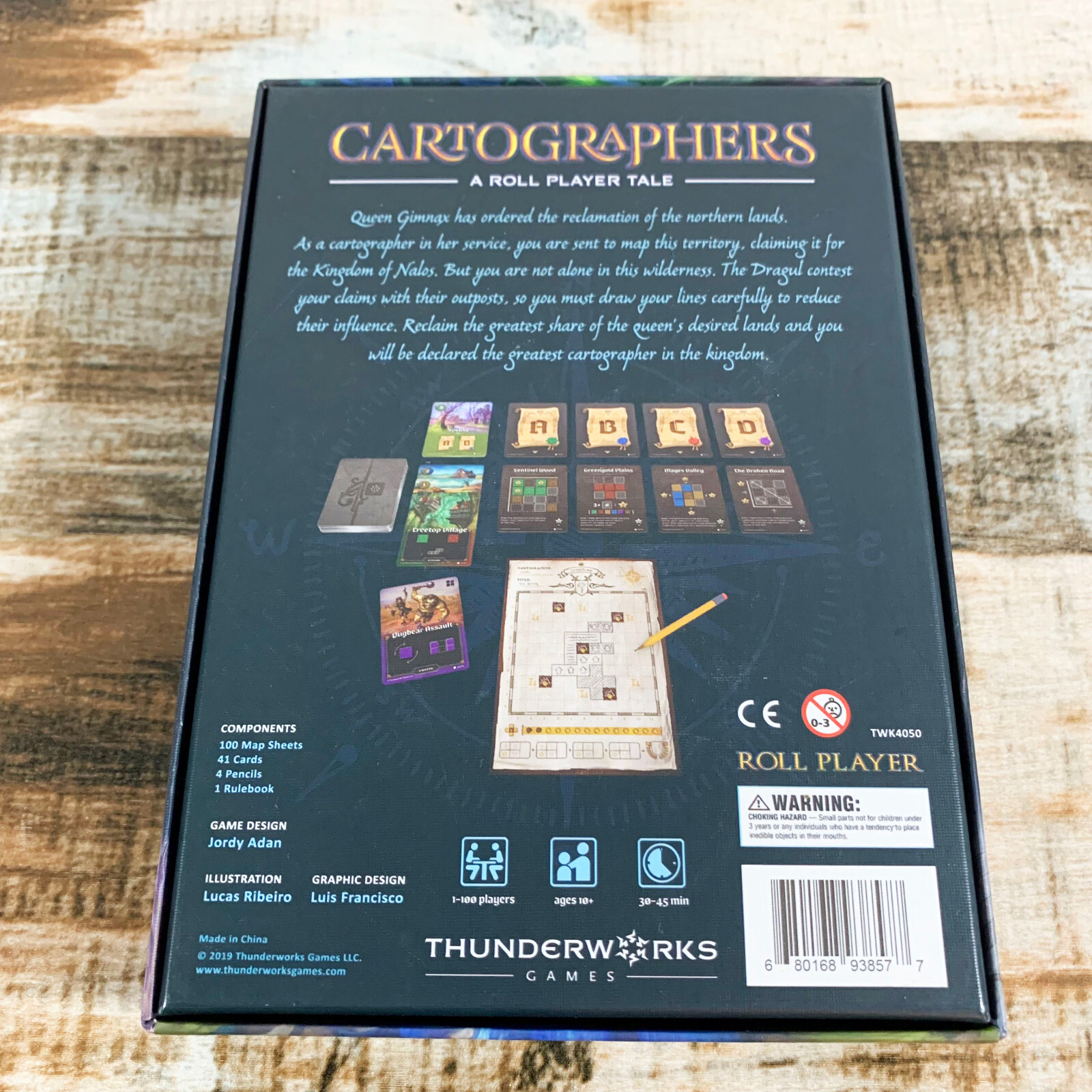 Cartographers: A Roll Player Tale Board Game + Playmat + Skills Mini Expansion