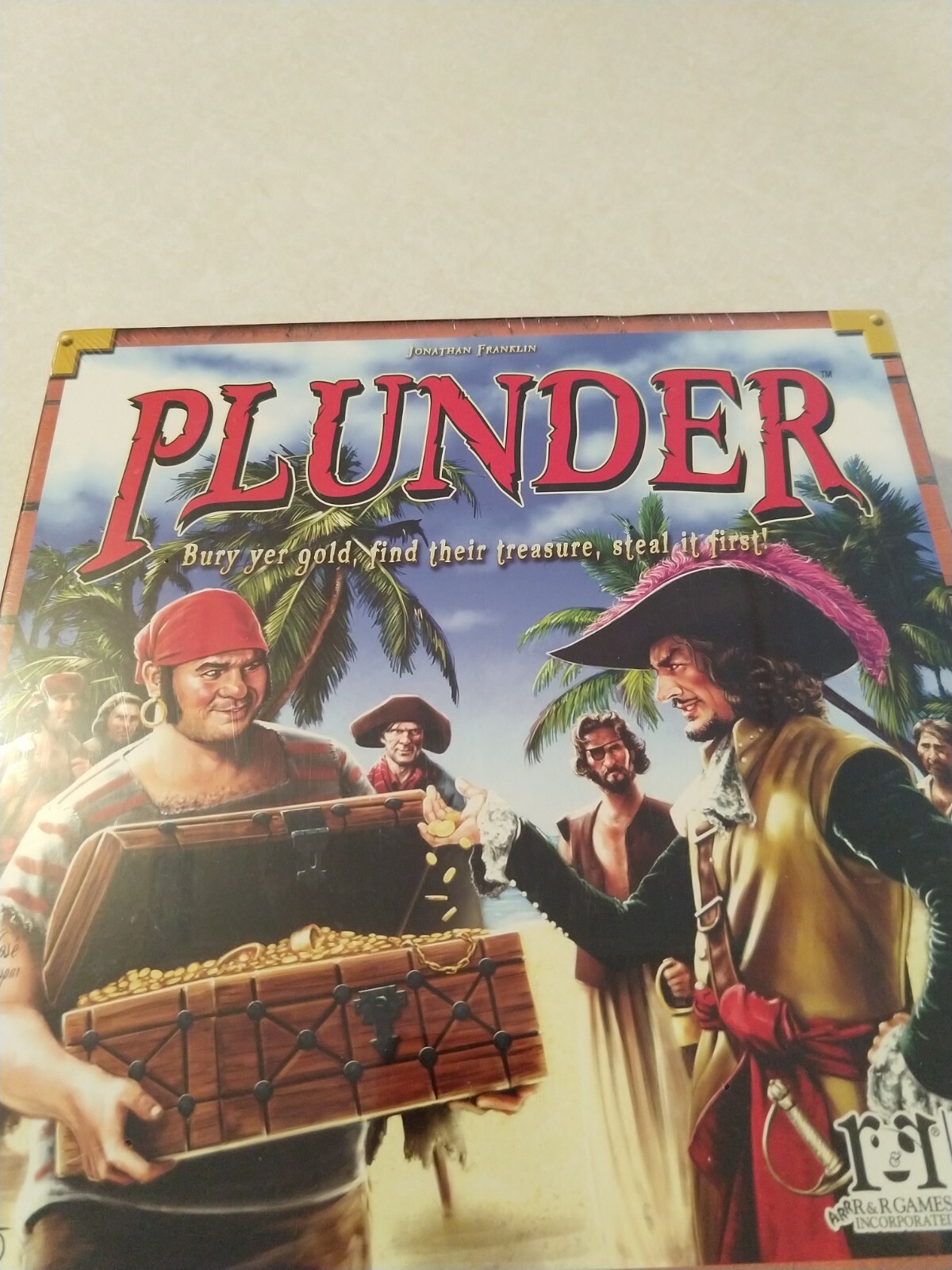 Plunder By R & R Games The Pirate Treasure Hunt Board Game New Sealed