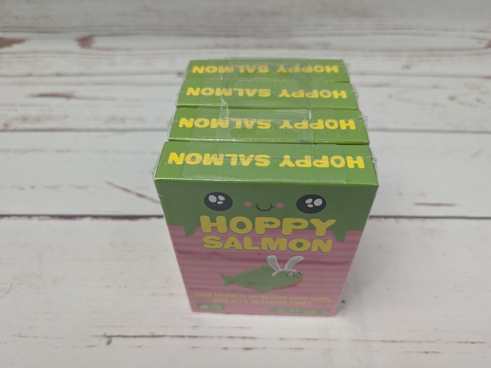 4 Hoppy Salmon Card Party Games NIS Exploding Kittens Easter Basket Gift Stuffer