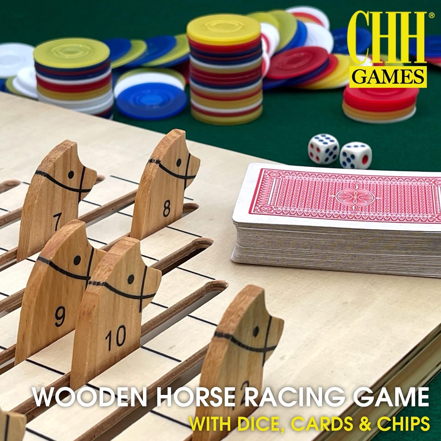 CHH The Racing Horse Game – Classic Family Board Game – Quality Construction …