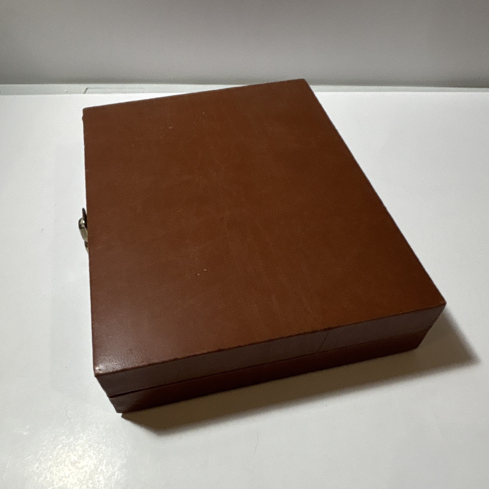 Wooden Backgammon Board Game Set Folding Case 2-Player – Faux Leather
