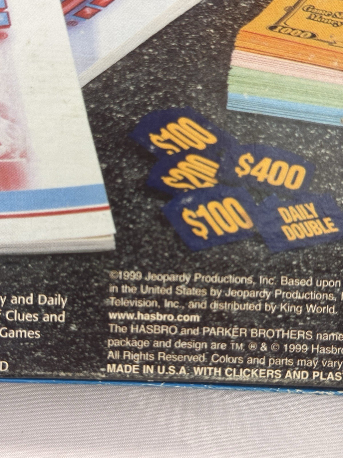 Vintage 1999 JEOPARDY Board Game Parker Brothers Hasbro Trivia COMPLETE