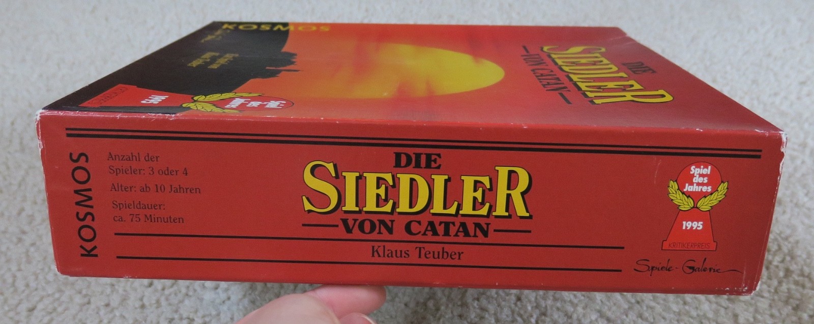 Kosmos Die Siedler von Catan Basisspiel Brettspiel Holz Klaus Teuber 1995 kult