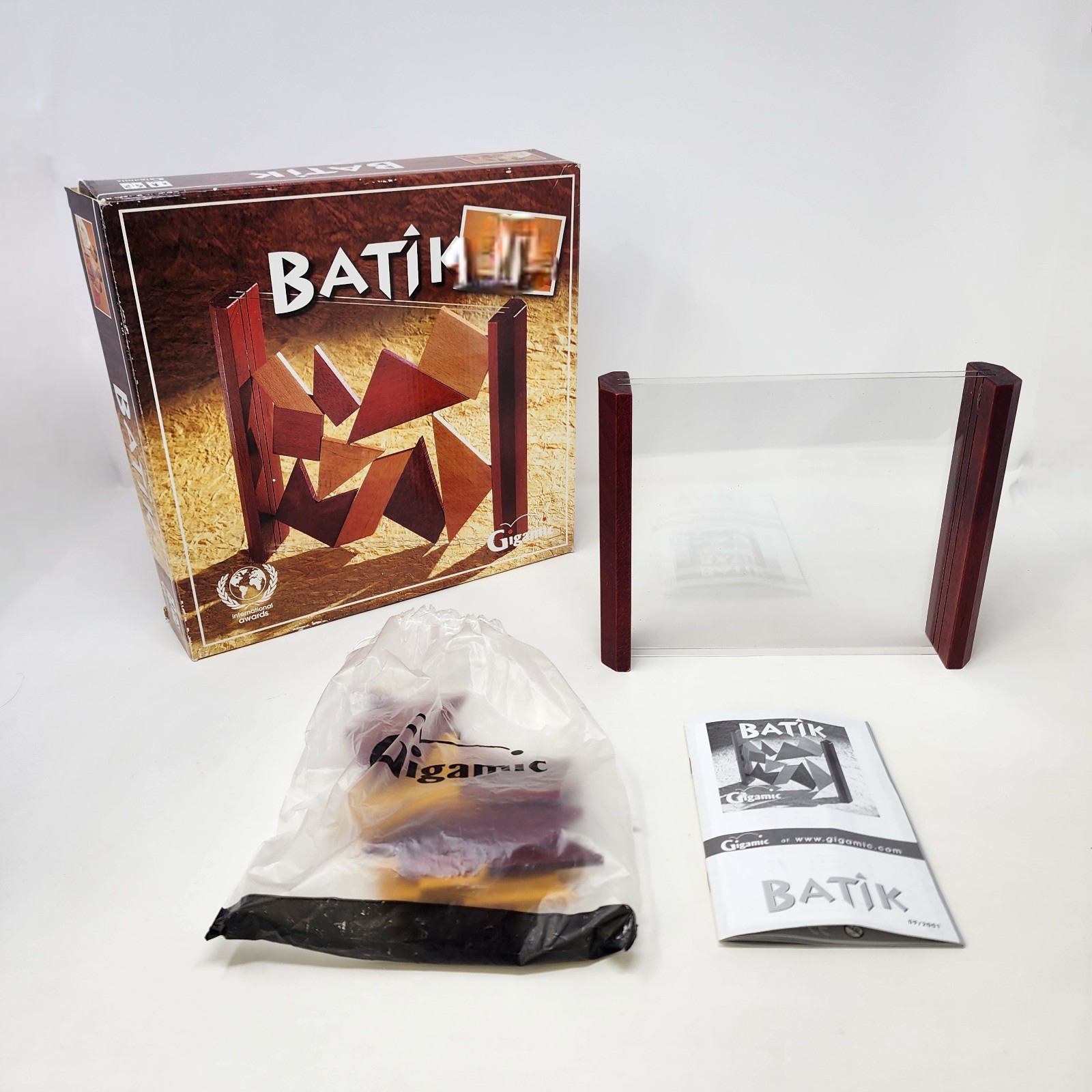 Gigamic Batik 1997 Complete Wooden Abstract Strategy Game Kris Burm France