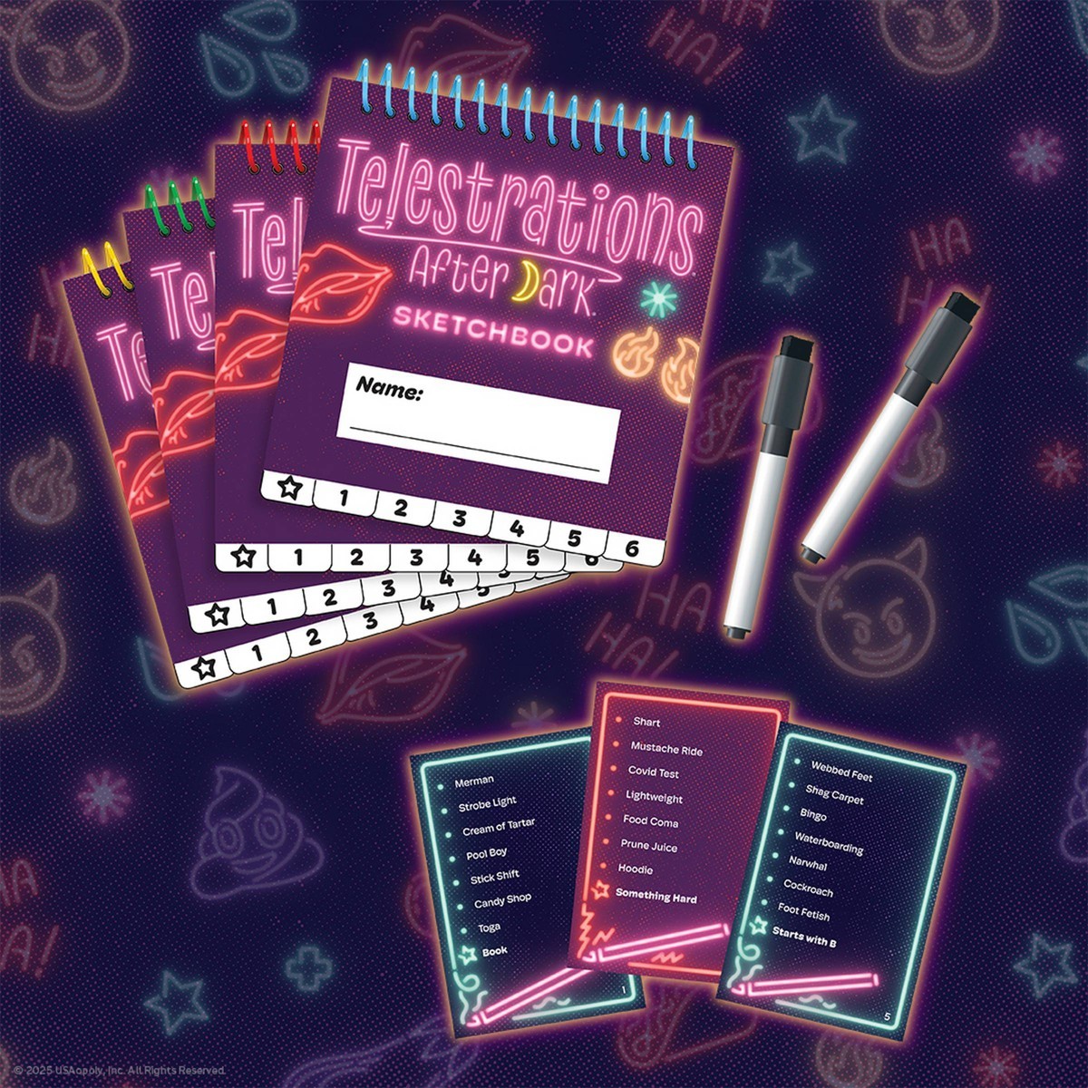 The Op Games Telestrations After Dark 6 Player Game: Party for 4-6 Participants