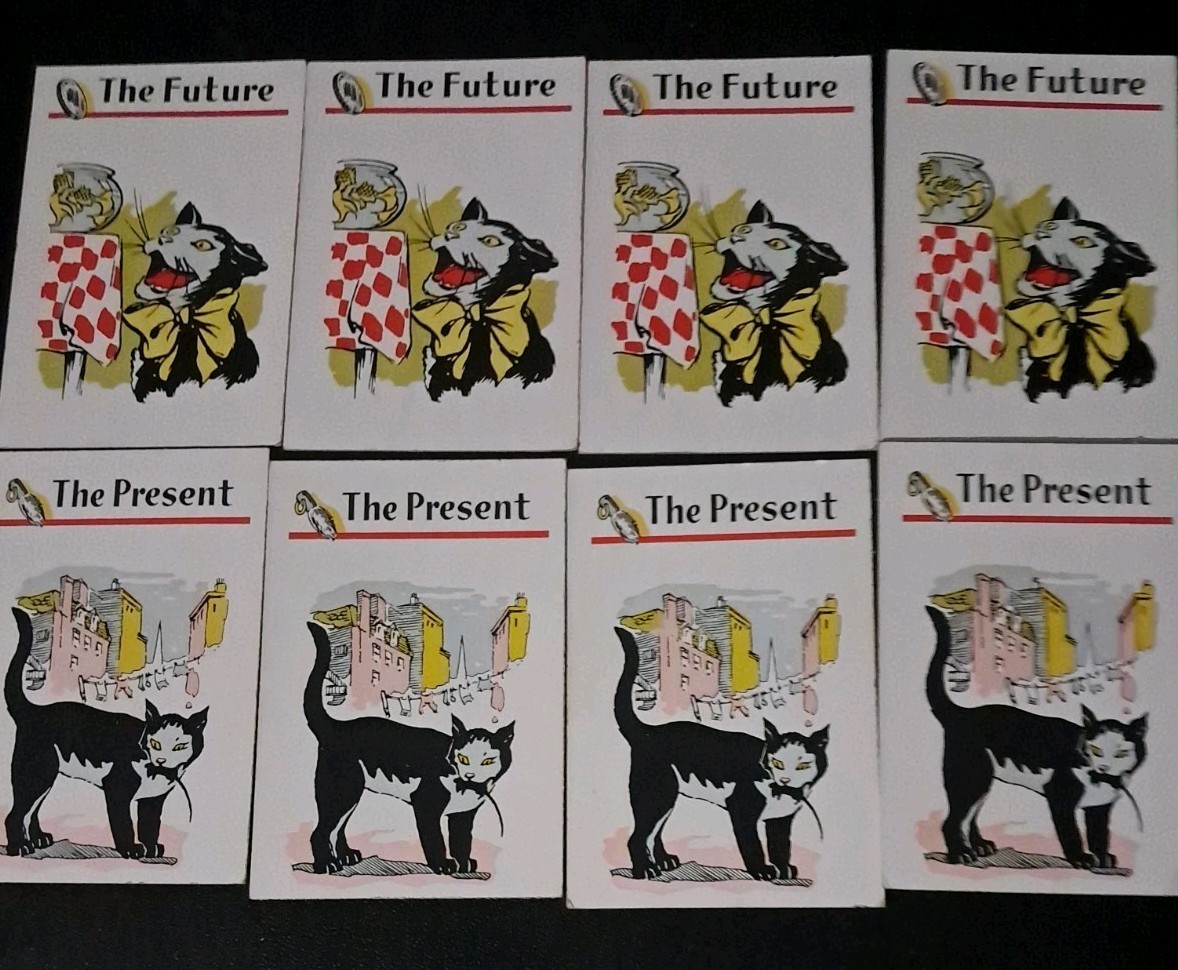 VINTAGE 1960’S PARKER BROTHERS BLACK CAT FORTUNE TELLING GAME COMPLETE