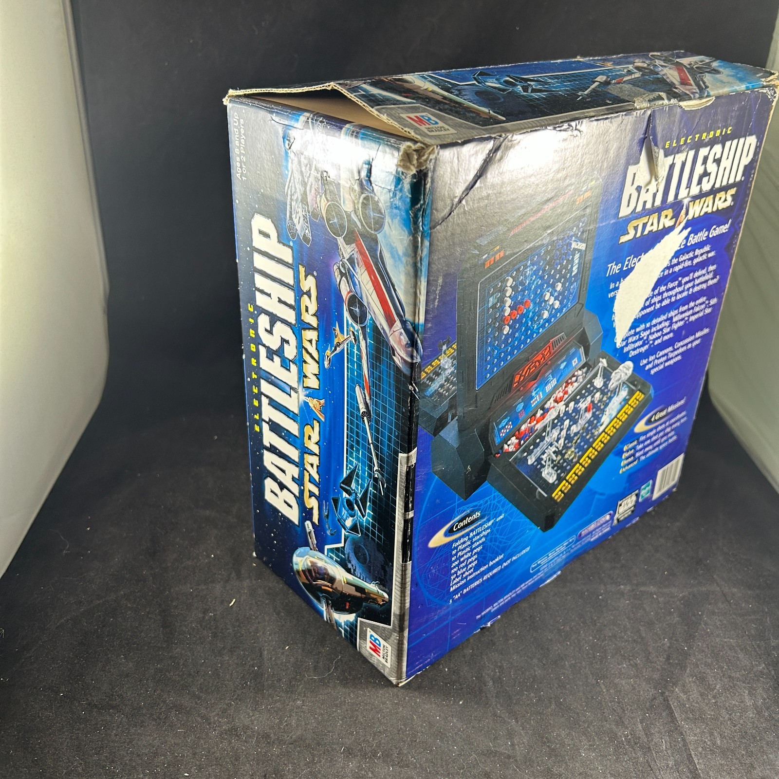 2002 STAR WARS ELECTRONIC BATTLESHIP MILTON BRADLEY BOARD GAME IN ORIGINAL BOX