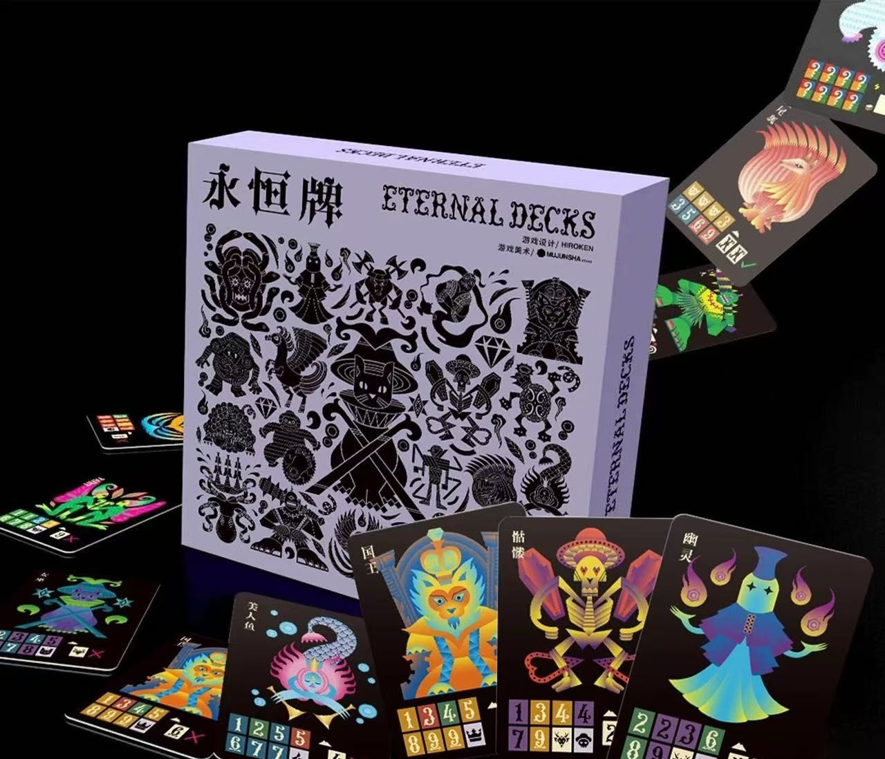ETERNAL DECKS Chinese ver. 1-4 players 30 mins co-operative Board Game Card New