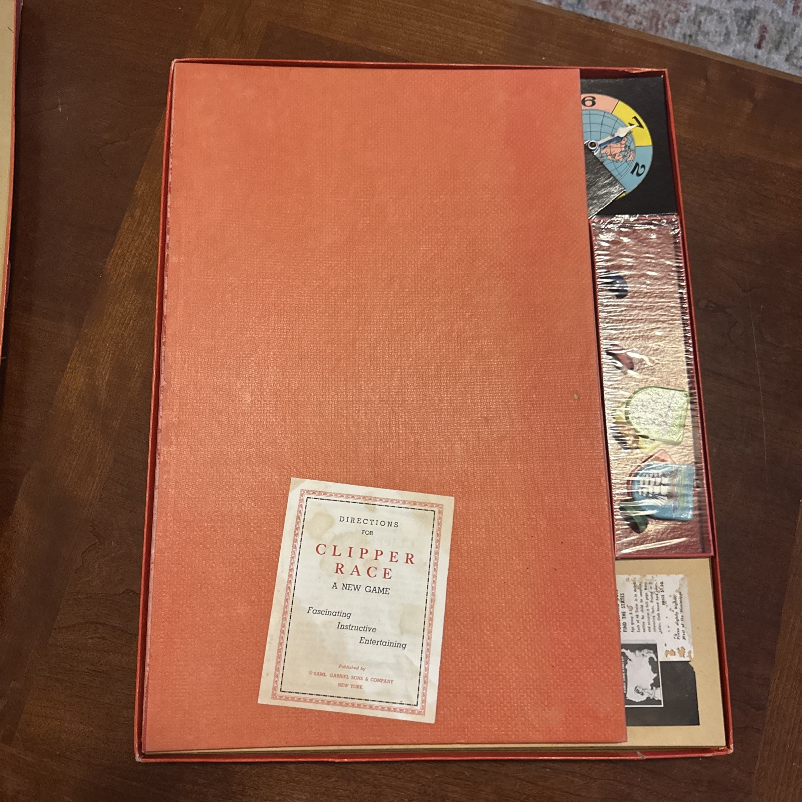 Saml Gabriel Sons & Co Clipper Race Game Rare Vintage