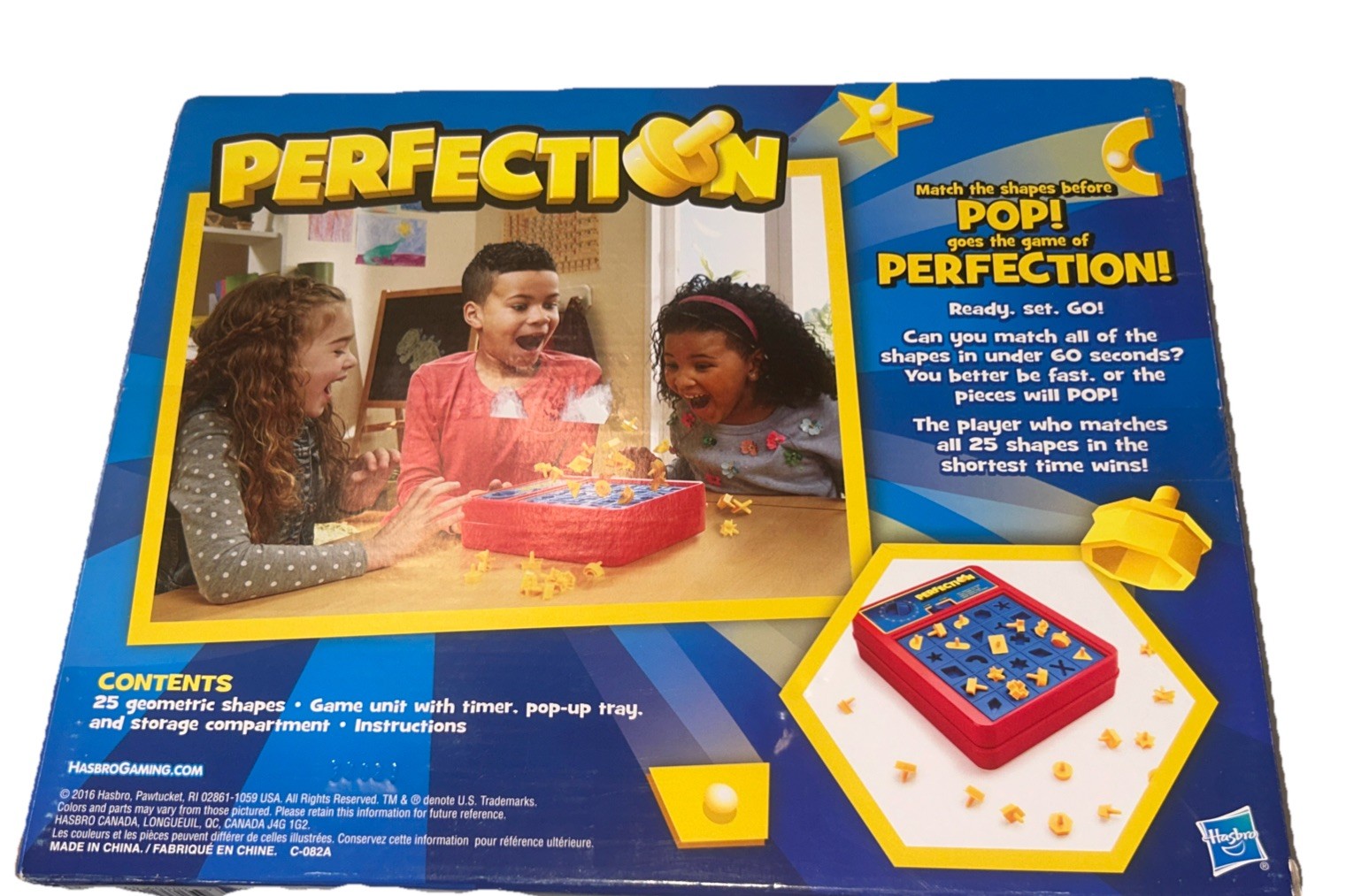 Perfection Board Game Hasbro Gaming for Preschoolers and Kids Ages 5 and Up NEW