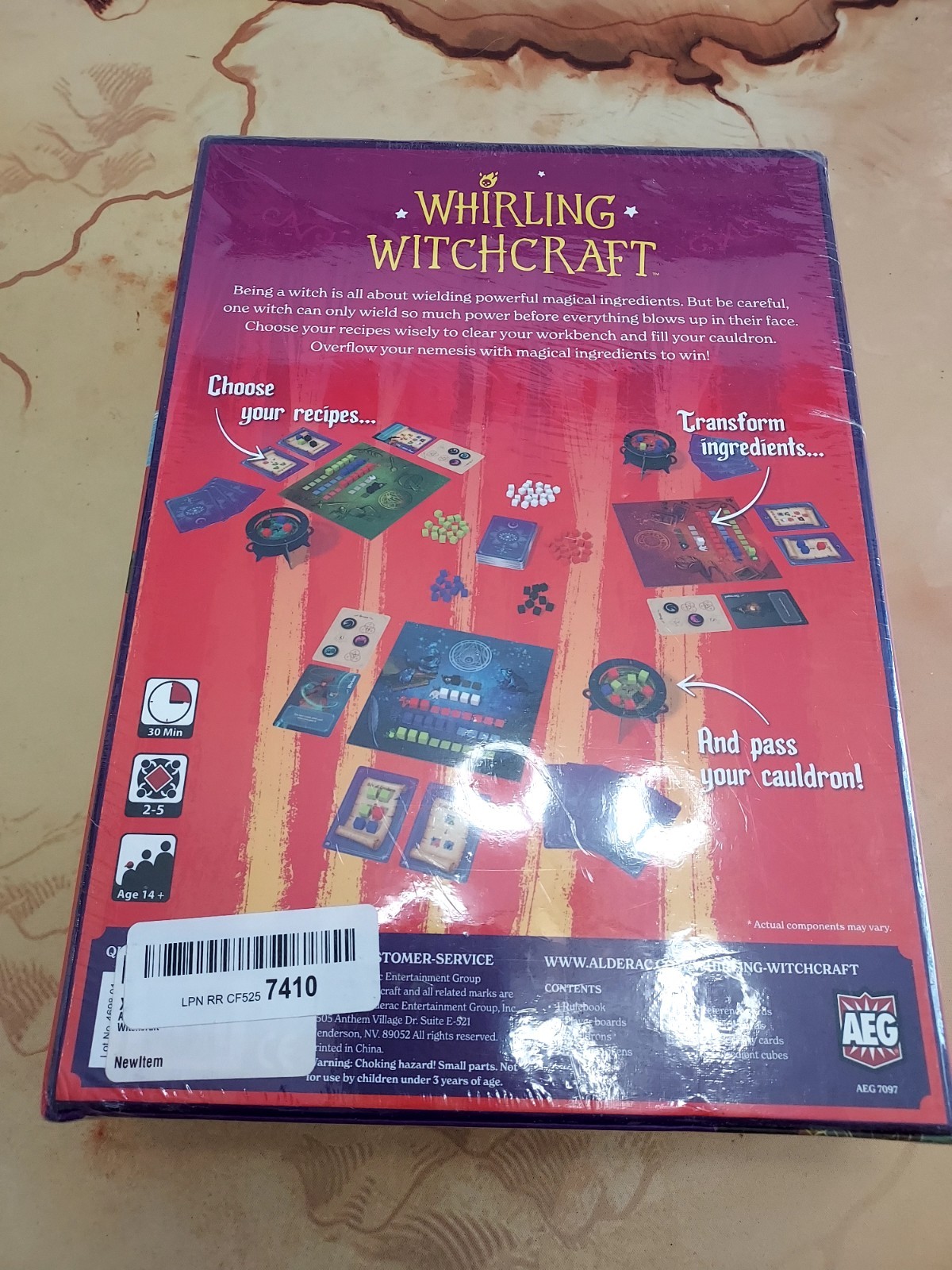 Whirling Witchcraft the Board Game by AEG