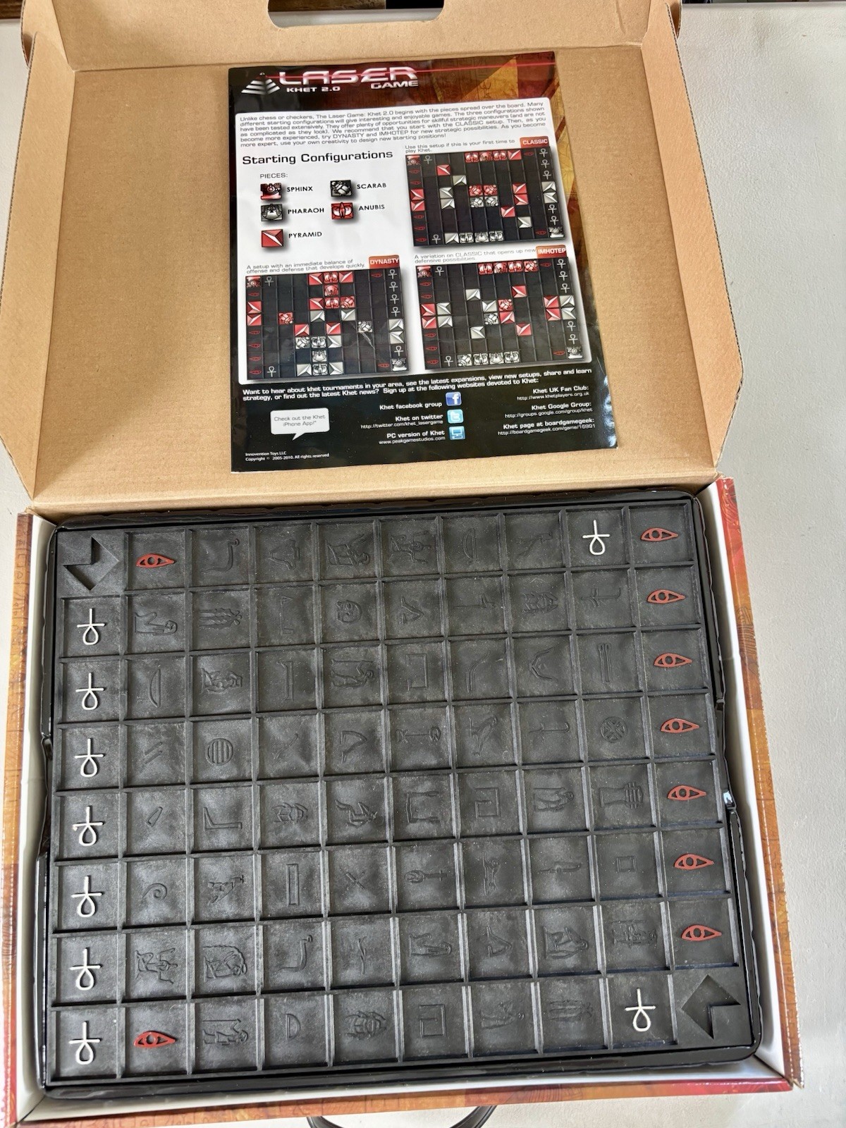 Laser Khet 2.0 Board Game Real Laser Strategy Game Tested Works