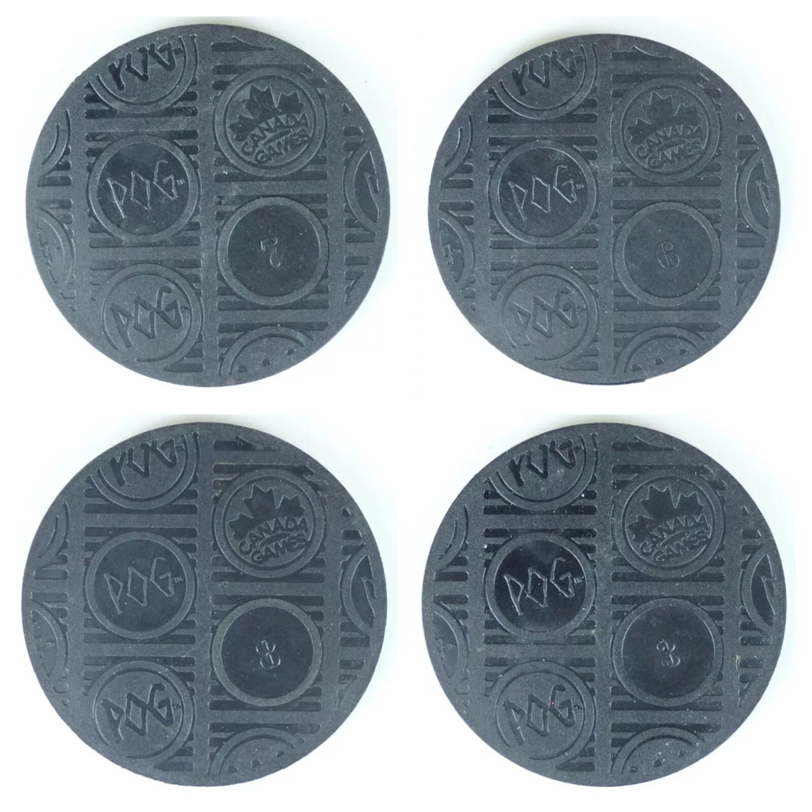 Lot of 4 Gargoyles Authentic POG Kini Slammers The World Pog Federation 1995 WPF