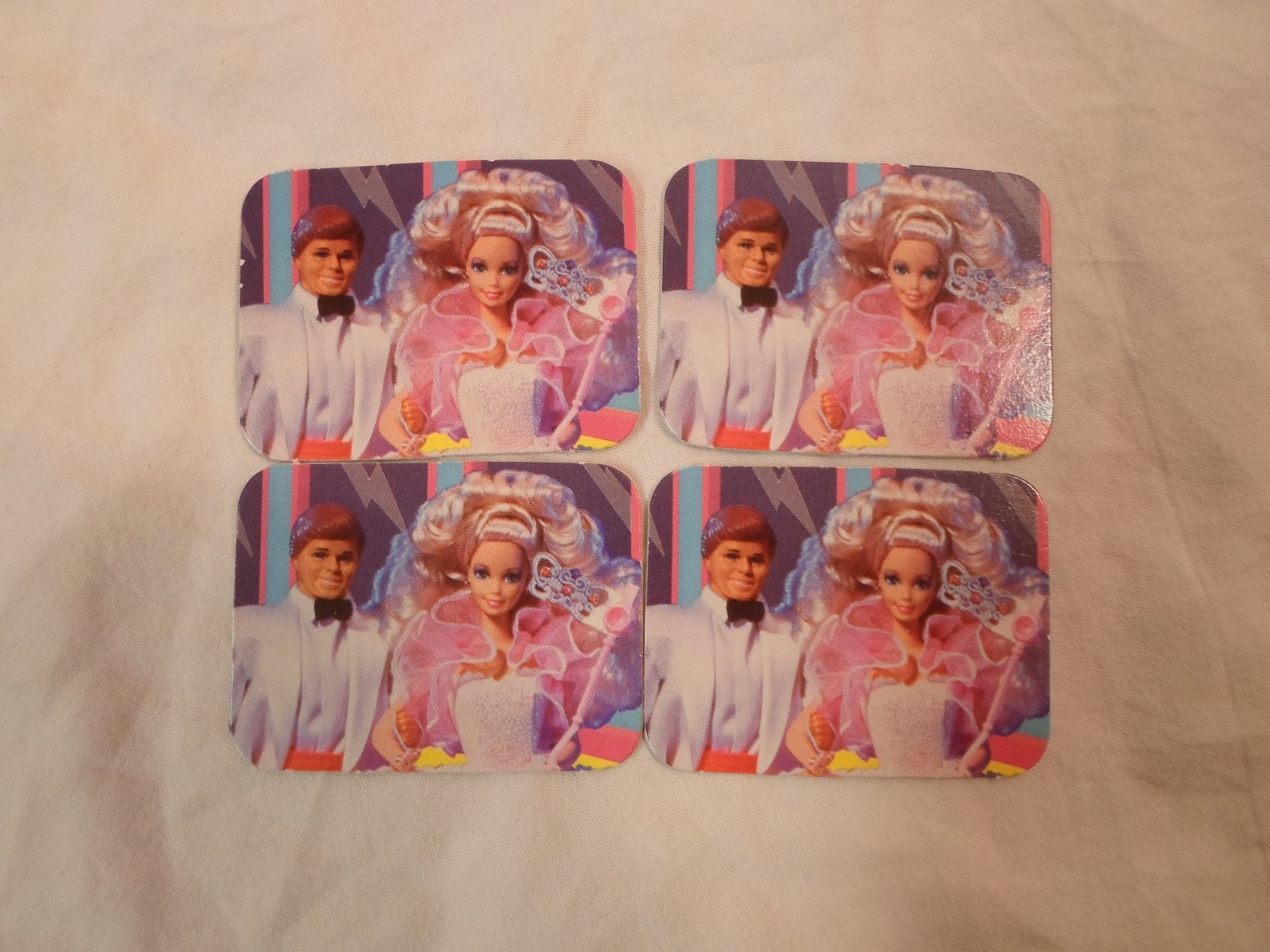 *Replacement Part* Barbie Dream Board Game 1992 *Lot of 4 Costume Ball Date Card