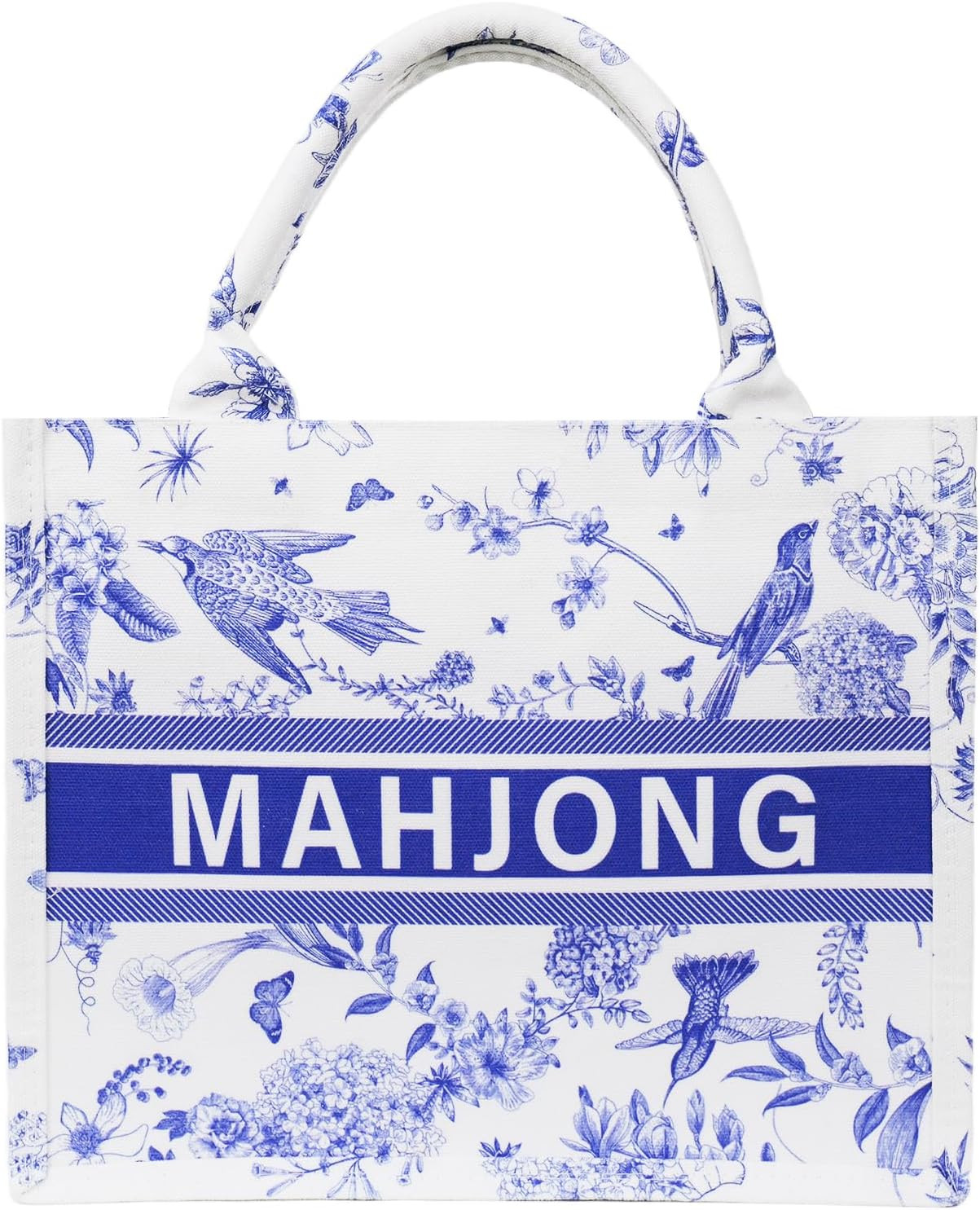 Blue mahjong bags for tiles，American Mahjong Tiles Bag- Durable mahjong carry…