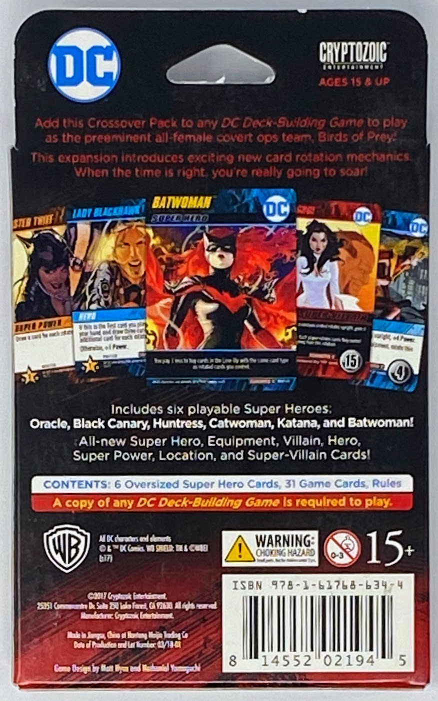 Cryptozoic DC Comics Deck-Building Game – Birds of Prey Pack & 2 Promo Cards