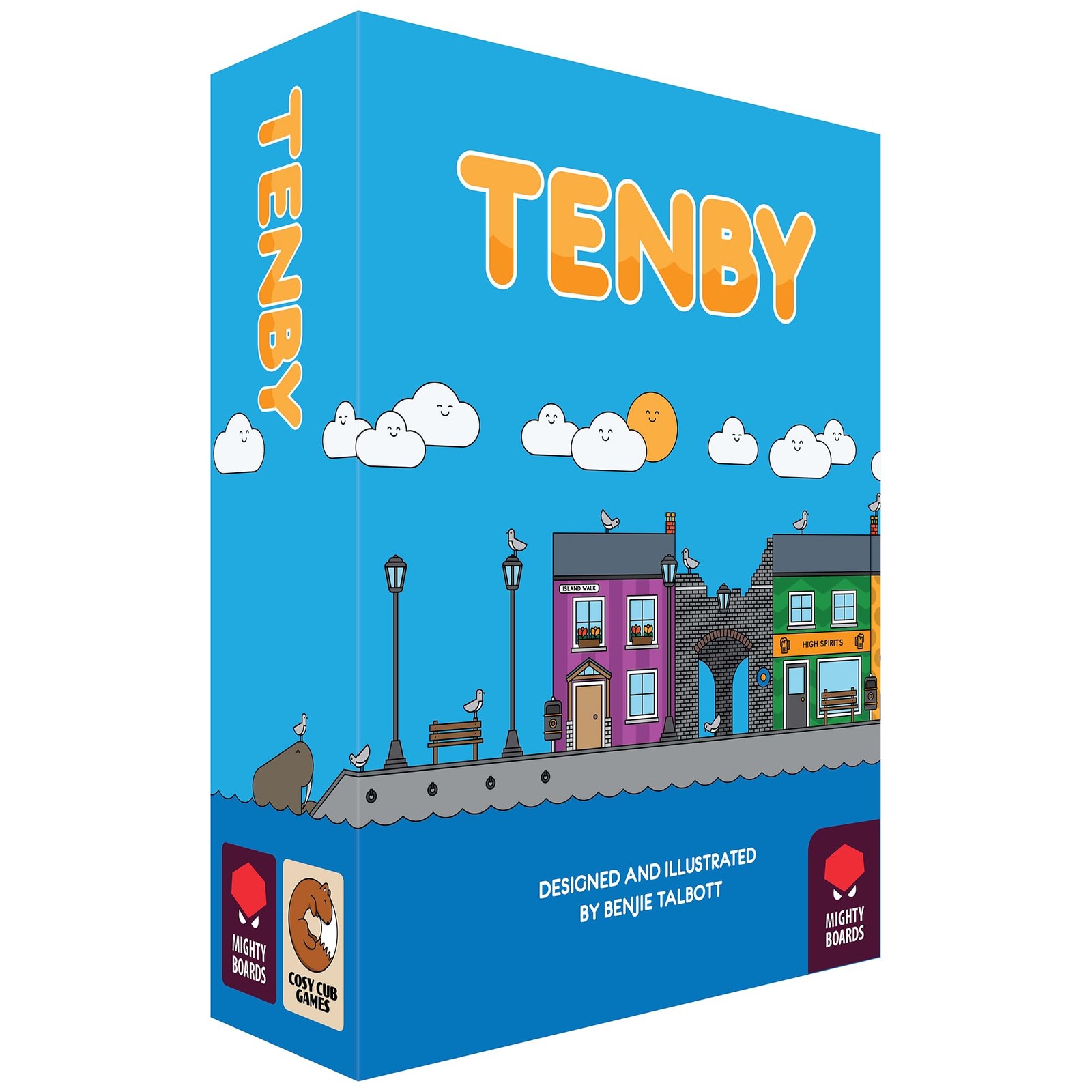 Mighty Boards: Tenby – Matching Card Game, Action Drafting, Street Building Comp