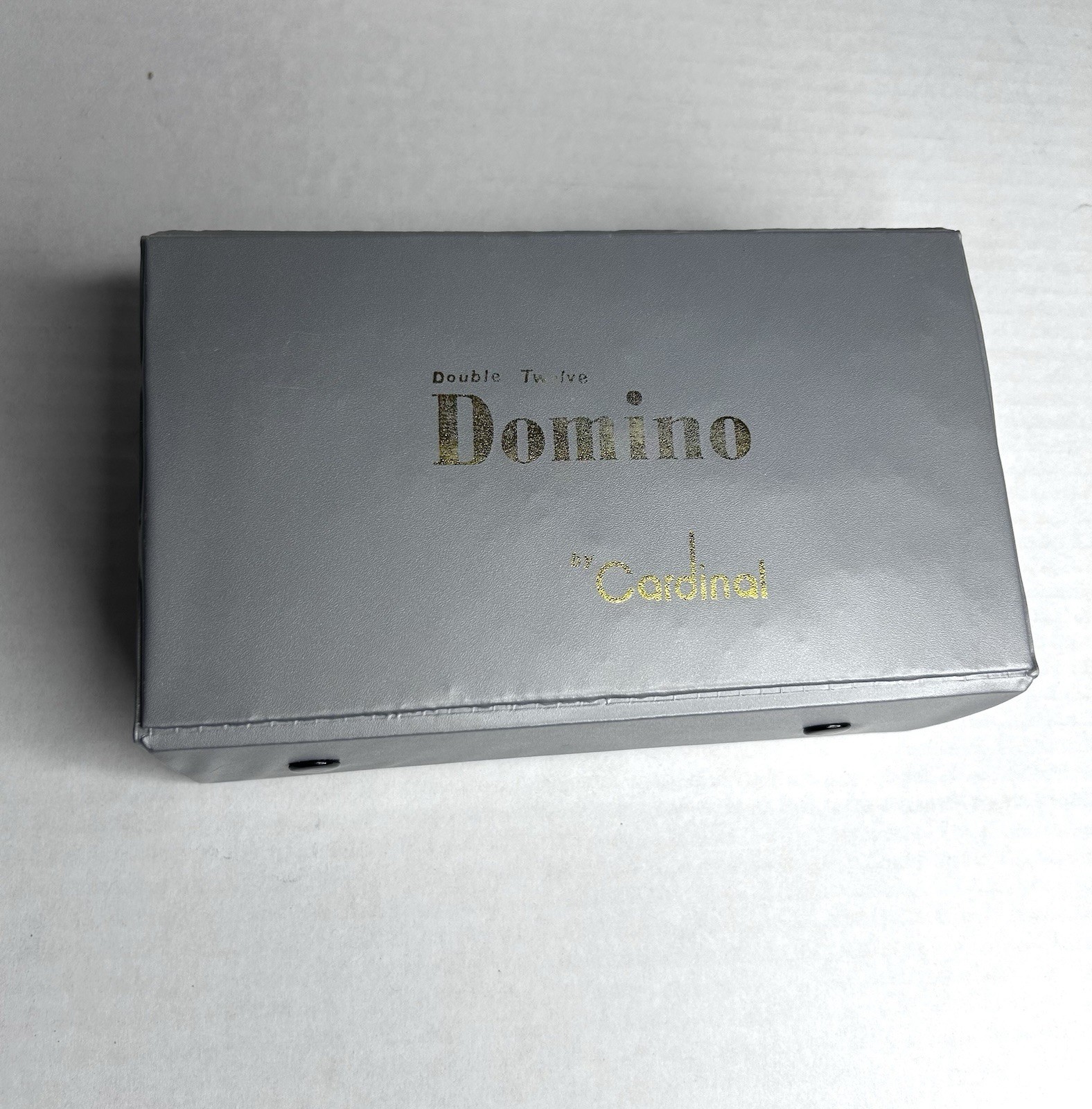 Cardinal Premier Edition Double Twelve Jumbo Color Dot Dominoes VINTAGE