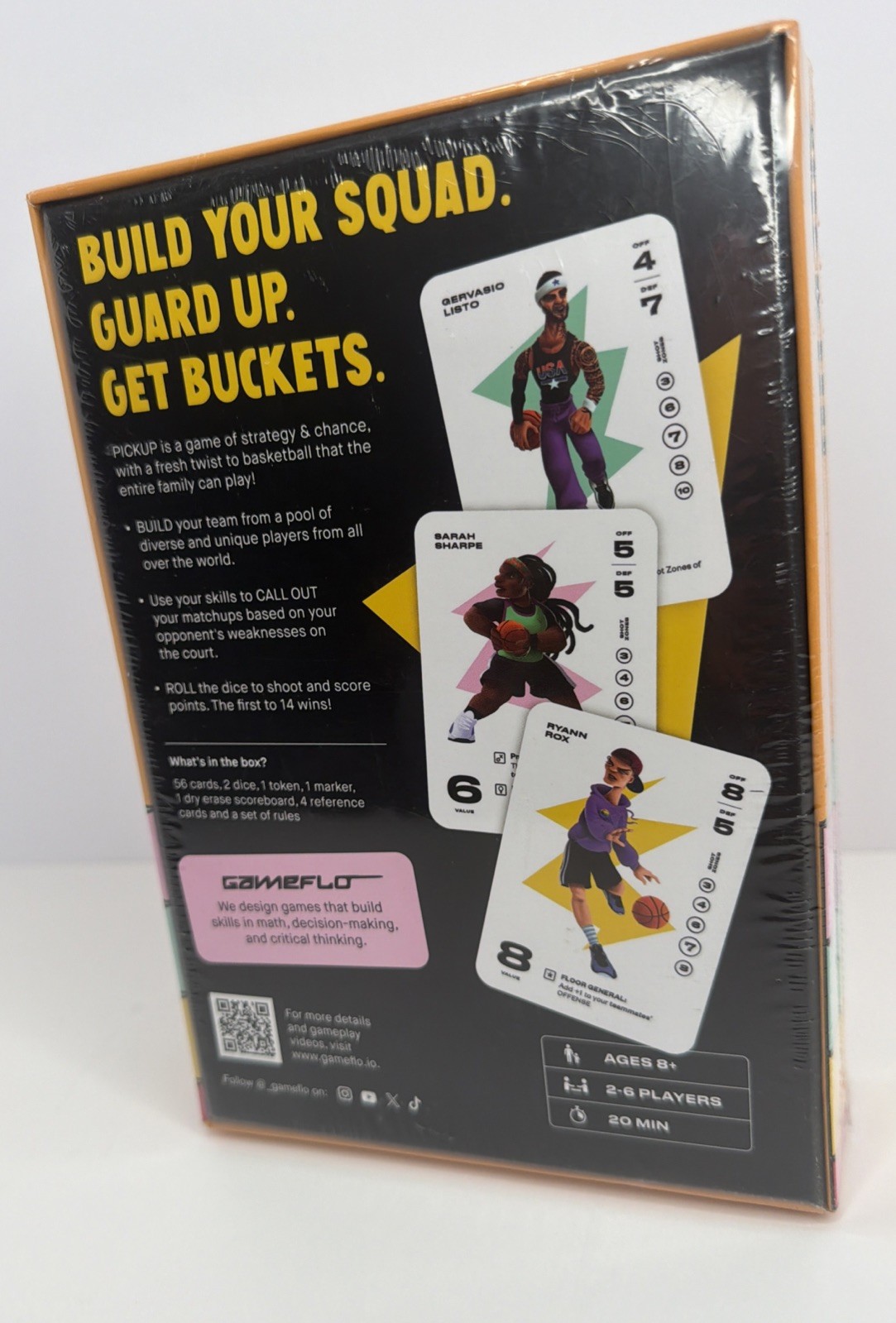 Gameflo Pickup Basketball Card Game Of Strategy Ages 8+ /2-6 Players New/Sealed