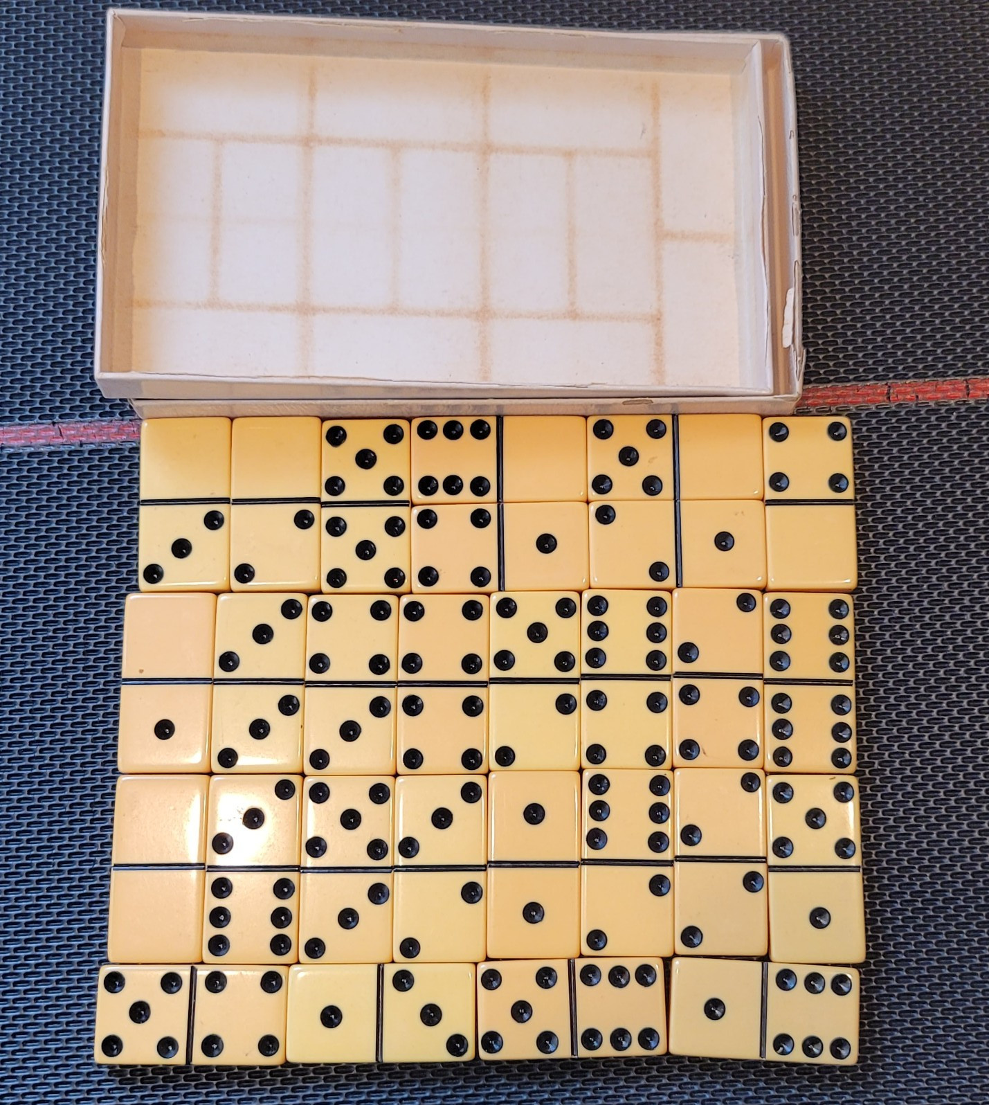 Standard Marblelike Dominoes 616 Ivory PureMCO MFG Instructions Made Waco Texas