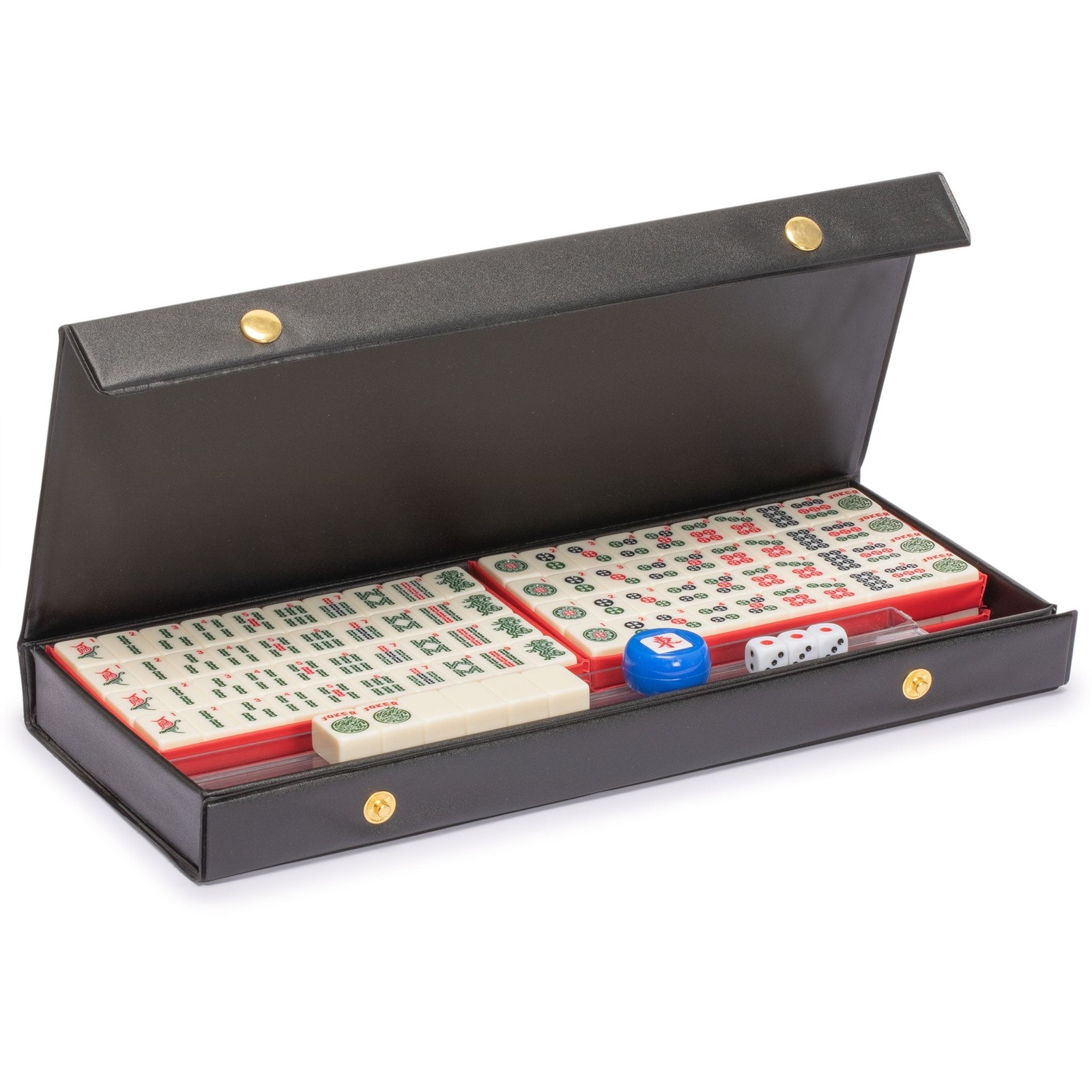 Mini American Mahjong Travel Set with Nylon Case, Racks, Wind Indicator and Dice
