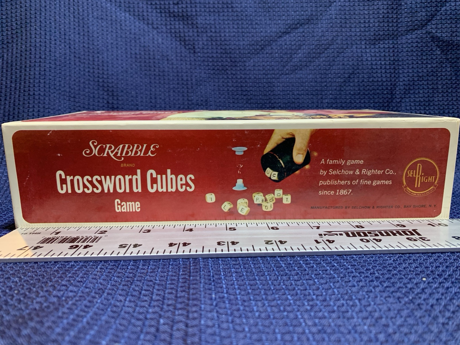Vintage Scrabble Crossword Cubes Game 1968 Complete- Selchow & Righter Company