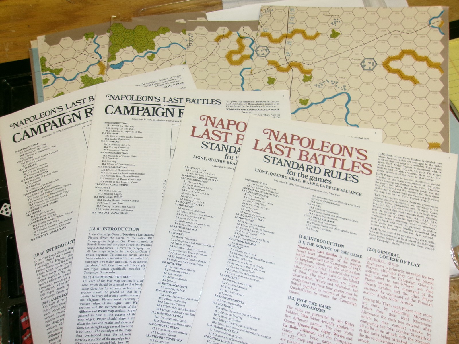 Napoleon’s Last Battles – SPI – Punched