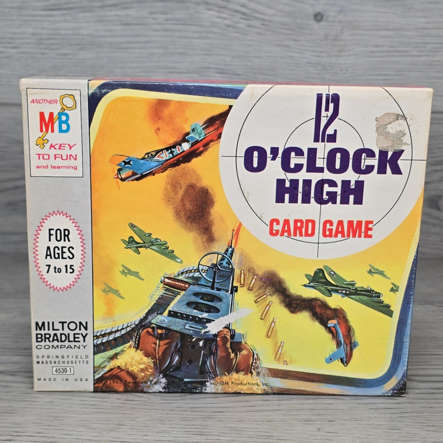 1965 Milton Bradley 12 O’Clock High Card Game Complete 40 WWII Aircraft Cards