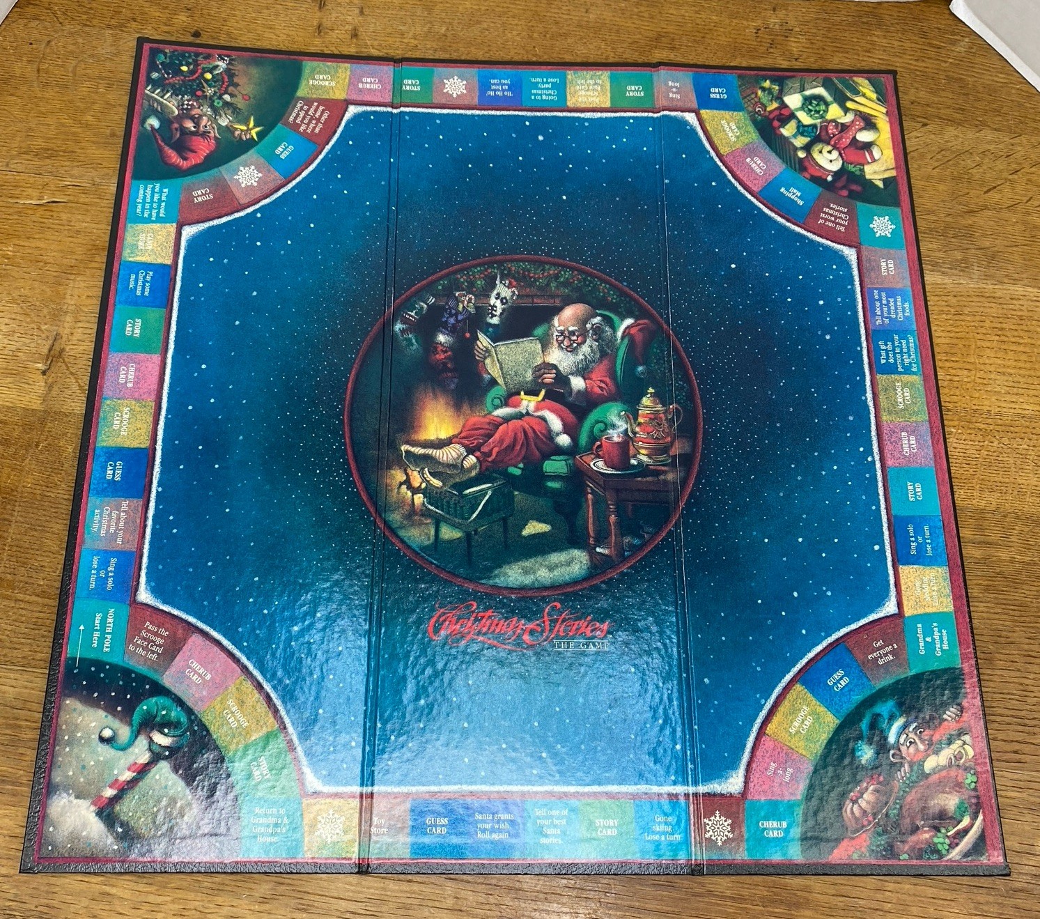 Vintage 1988 Christmas Stories The Game Complete 2-D Games Family Unpunched