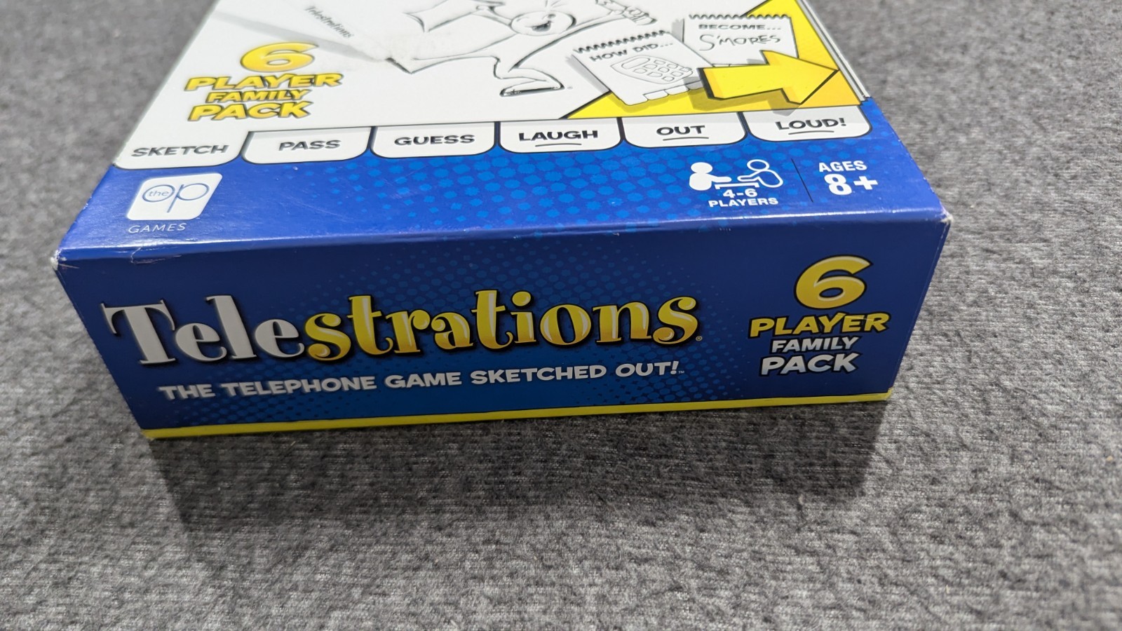 Telestrations USAopoly 2021 Telephone Game Sketched Out 4-6 Players Complete