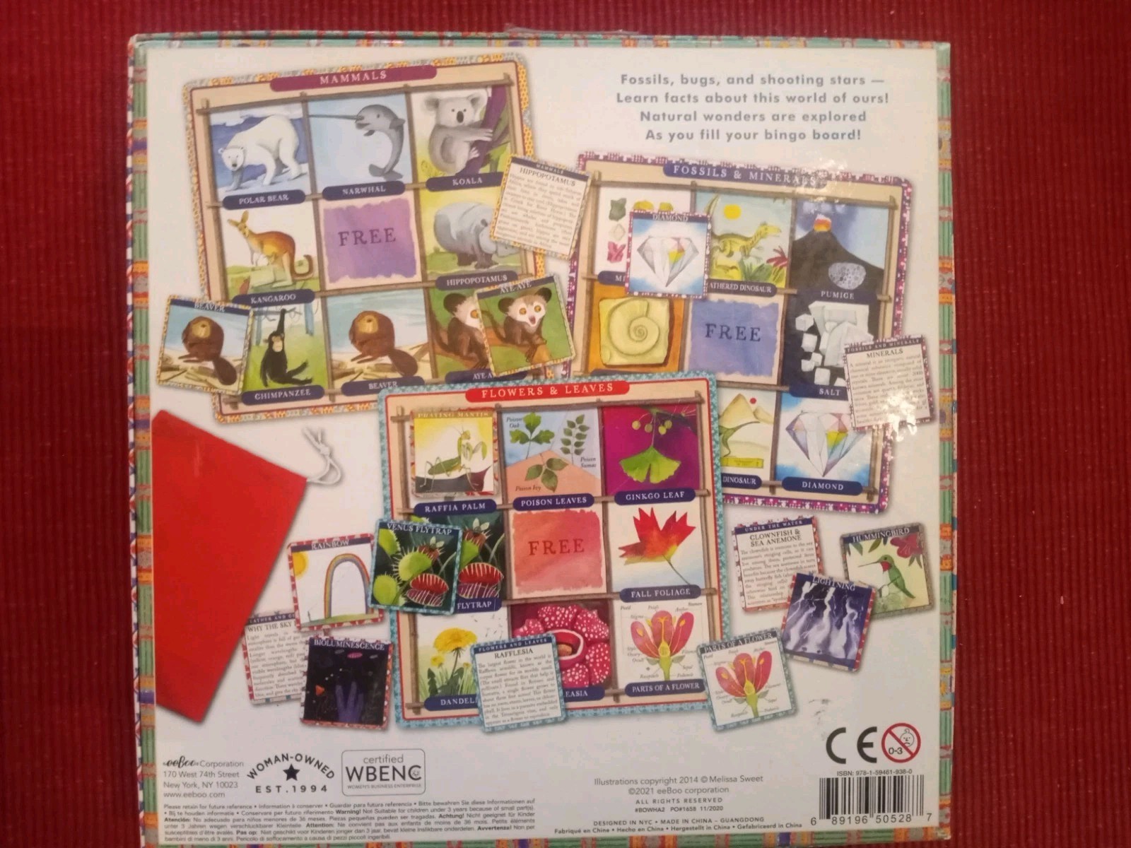 EeBoo NATURAL SCIENCE BINGO for Kids 5+ — Complete Game — *VERY* Gently Used!