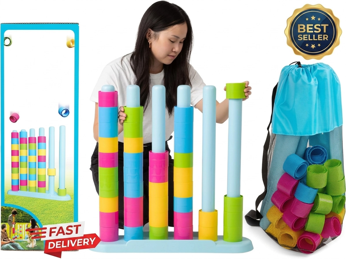 Giant Color Stack Challenge by Relatable – Strategy Stacking Game with 50 Puzzle