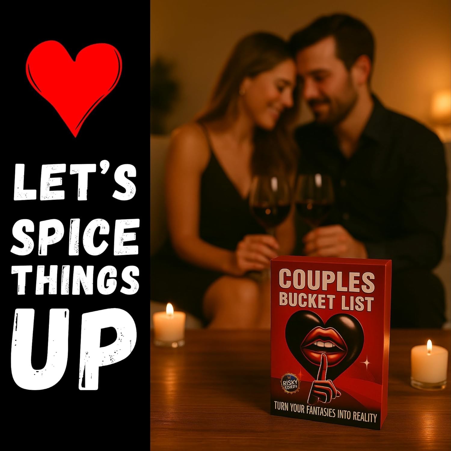 Anniversary & Valentine’s Gift: 100 Spicy Dares for Couples to Ignite Romance