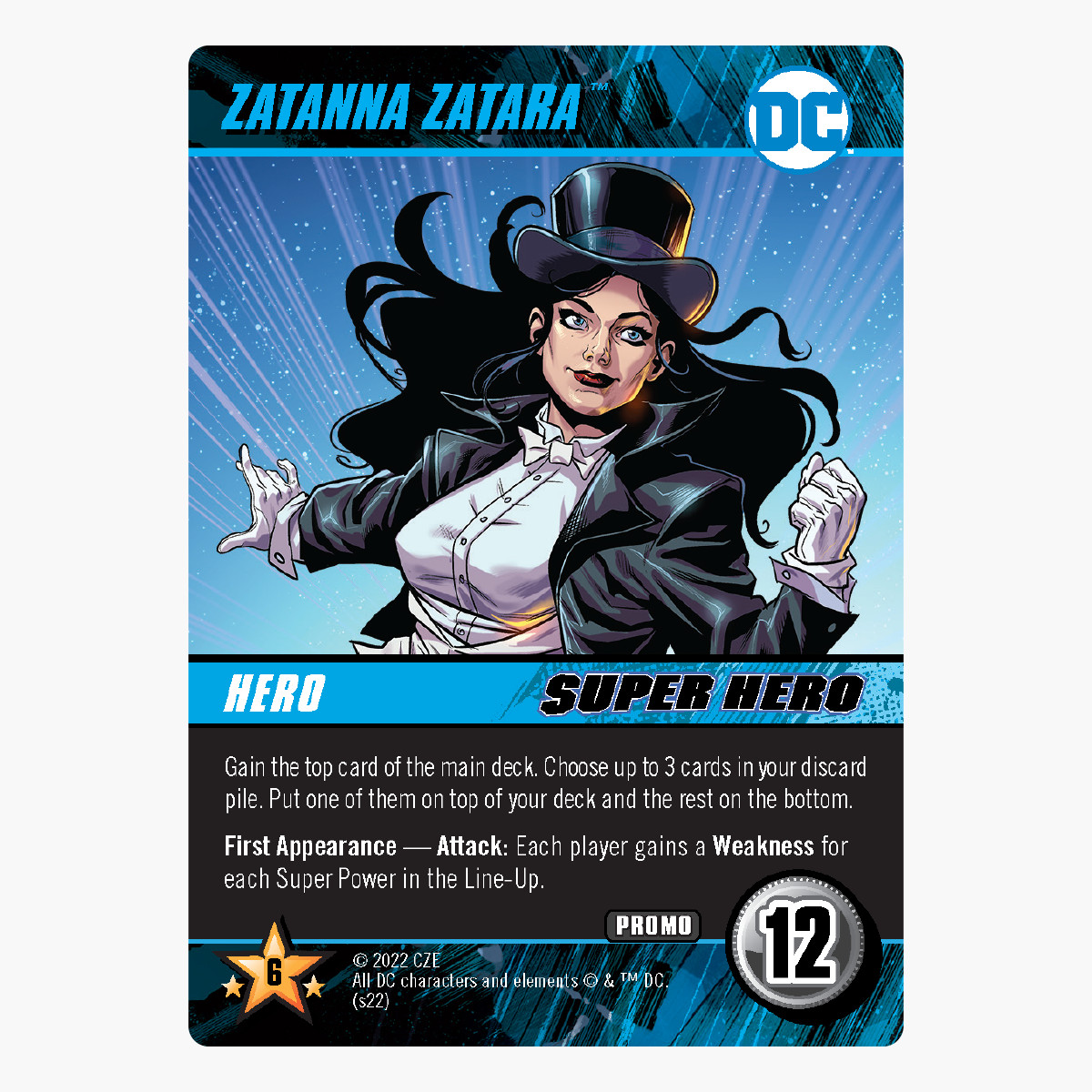DC Deck-Building Game: Zatanna Zatara Promo Card (2022 GEN CON EXCLUSIVE)