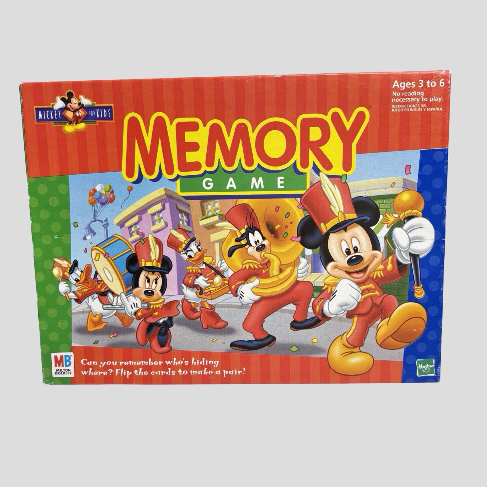 Disney Mickey Mouse Memory Game Milton Bradley Vintage 1998 Complete 90s