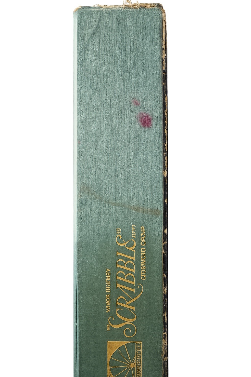 Vintage Scrabble Deluxe Edition Game Frayed Torn Box Complete Selchow & Righter