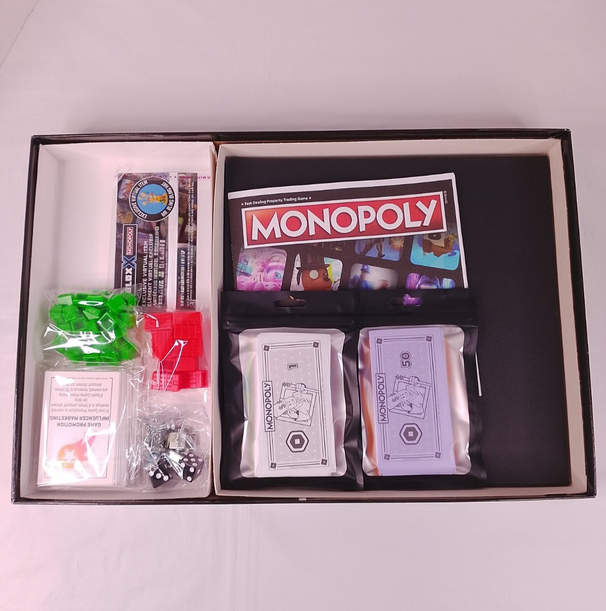 Monopoly Roblox 2022 Edition Board Game Complete Used – Code Status Unknown