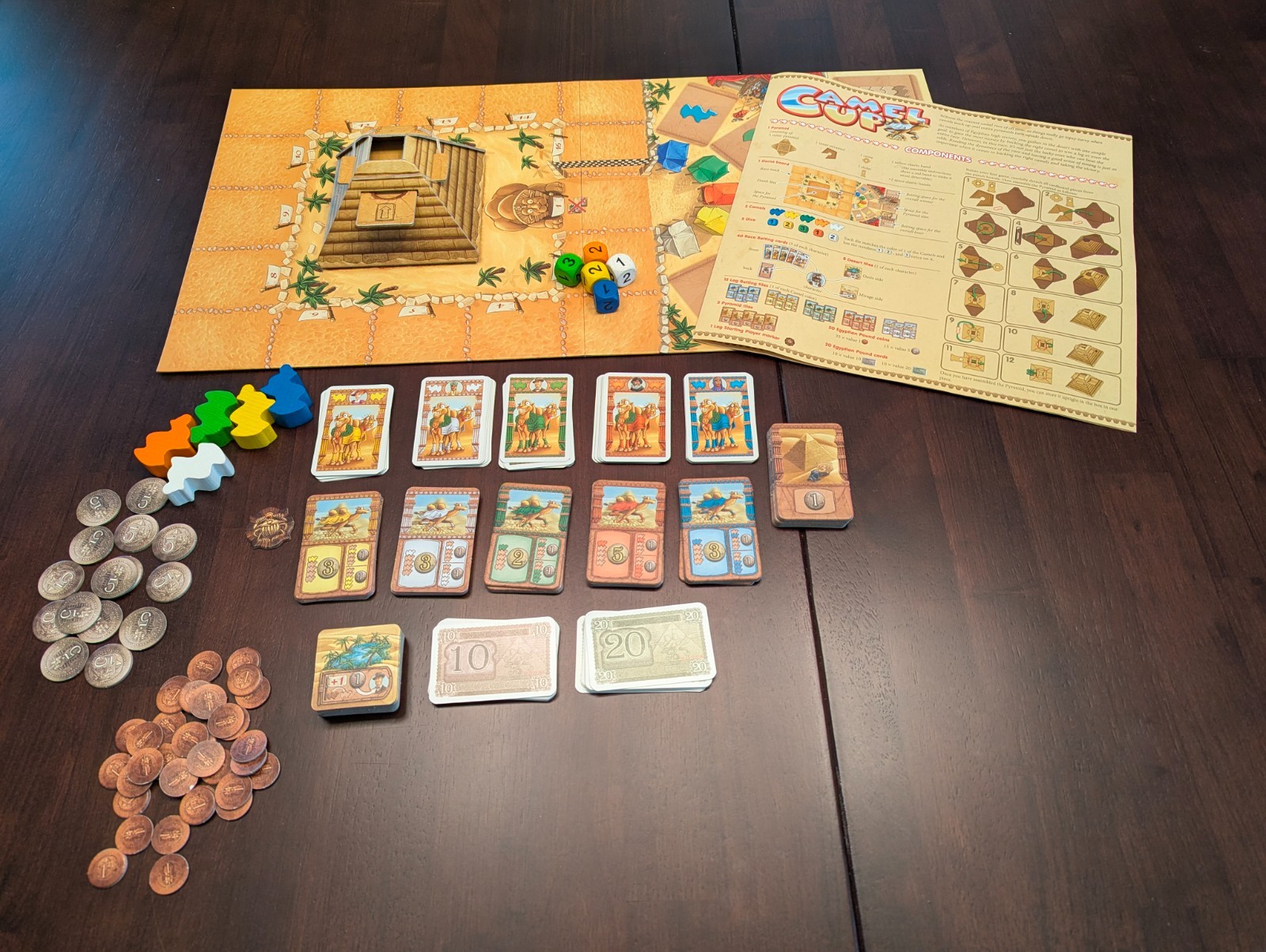 CAMEL UP Board Game (1st Edition) Steffen Bogen 2014 Z-Man Games: Complete
