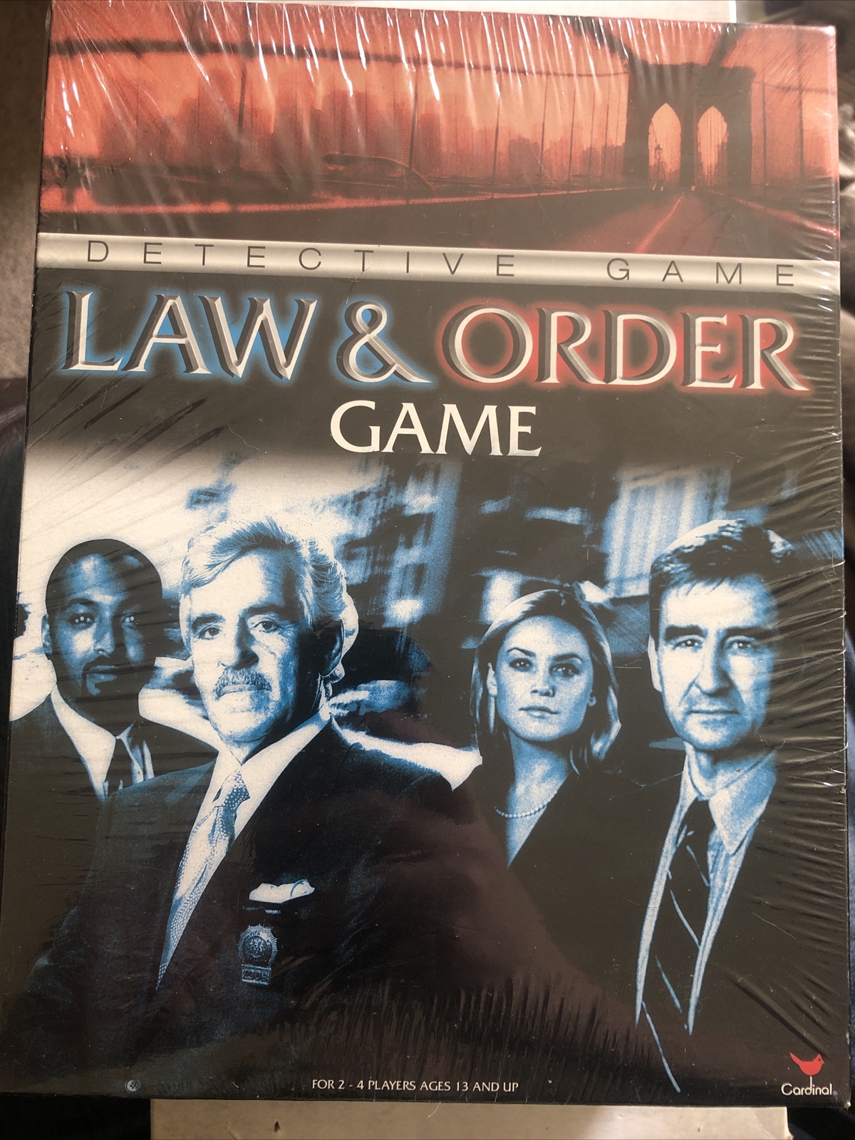 Law & Order Detective Game Cardinal Games 2-4 players ages 13+ TV Show