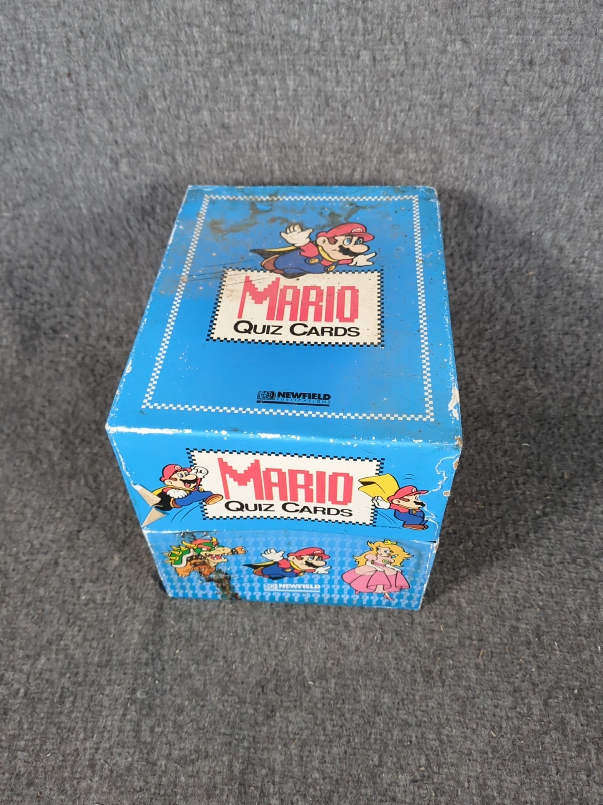 Vintage 1995 Mario Quiz Cards By Atlas Editions 115 Trivia Cards with Manual