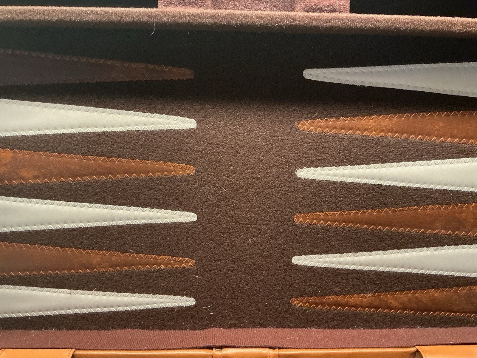 Vintage Backgammon Game Set in Faux Leather Case by Reiss Games Inc.