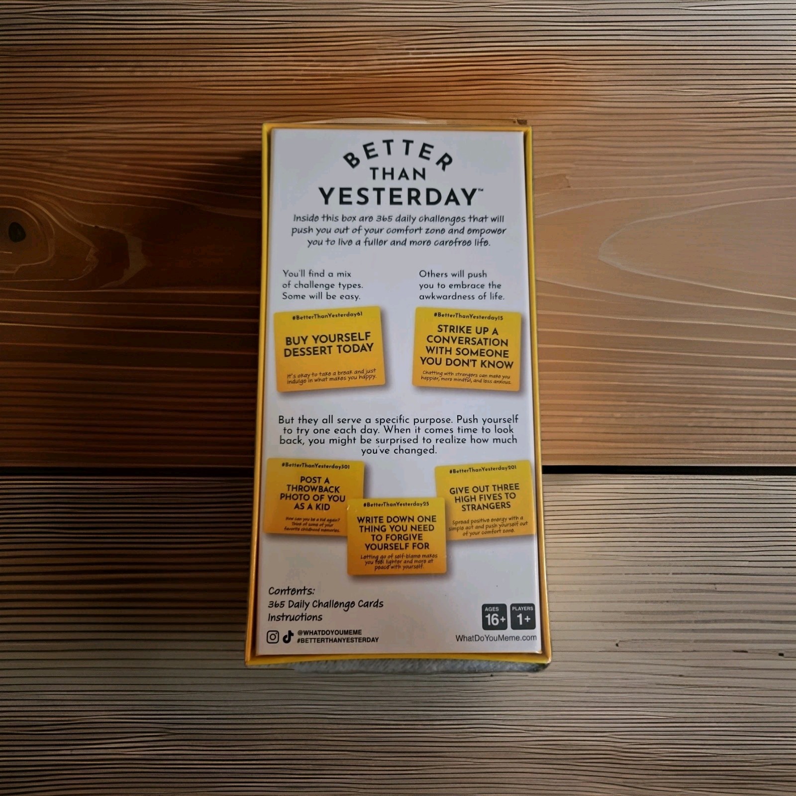 NIP Better Than Yesterday 🙂 Card Game 365 Daily Challenges by What Do You Meme?