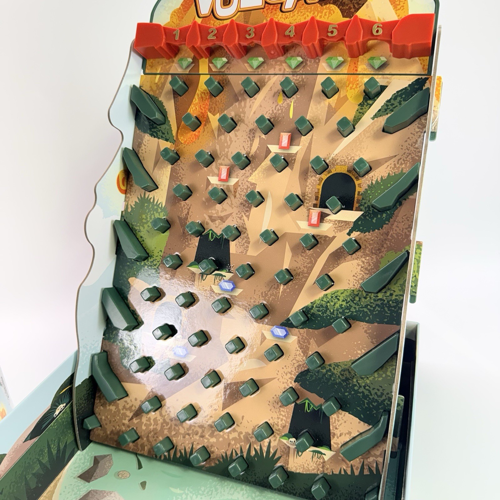 Buffalo Games Oh No Volcano Board Game Treasure Seeking – Complete