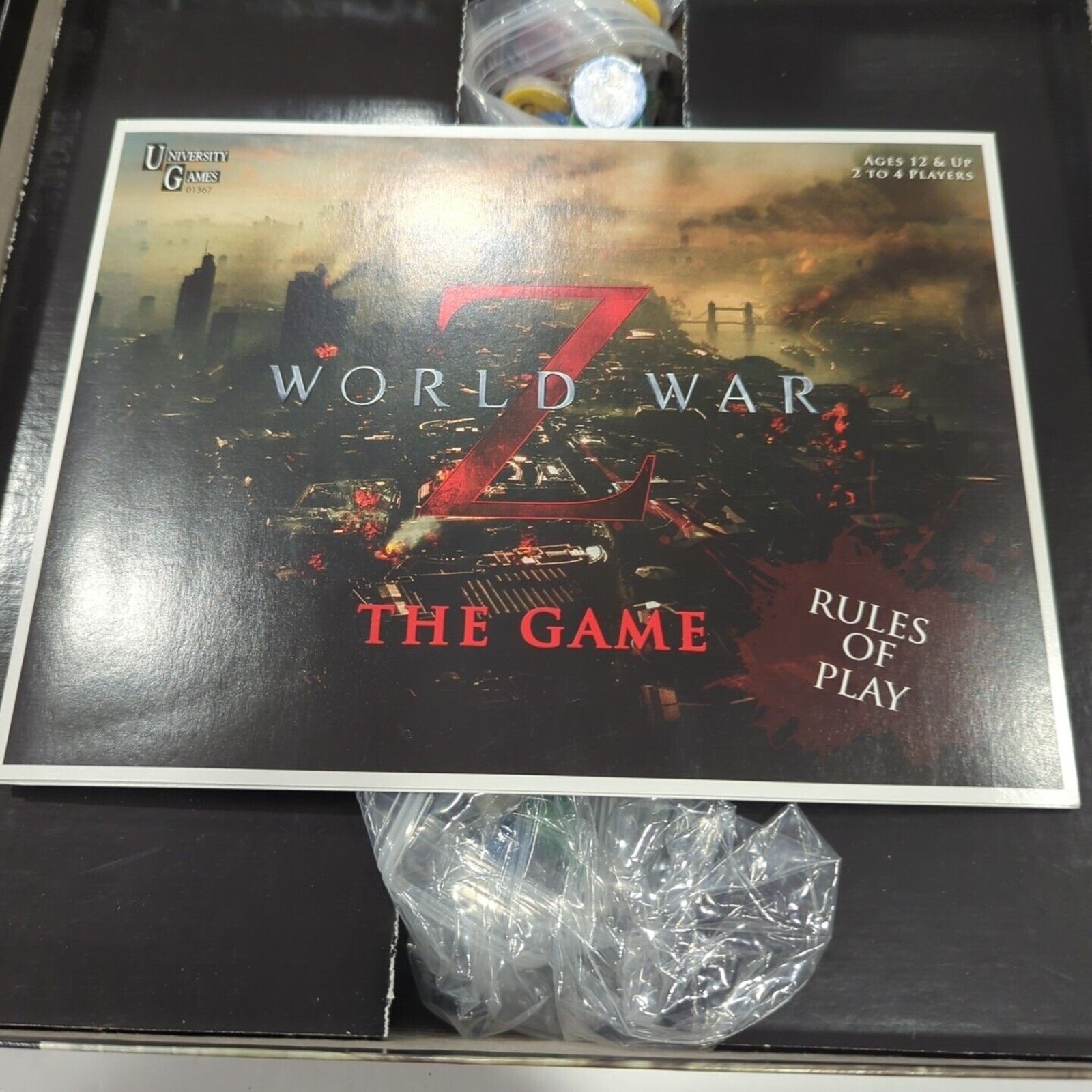 UNIVERSITY GAMES , WORLD WAR Z , THE GAME BOARD GAME – 2013 EDITION