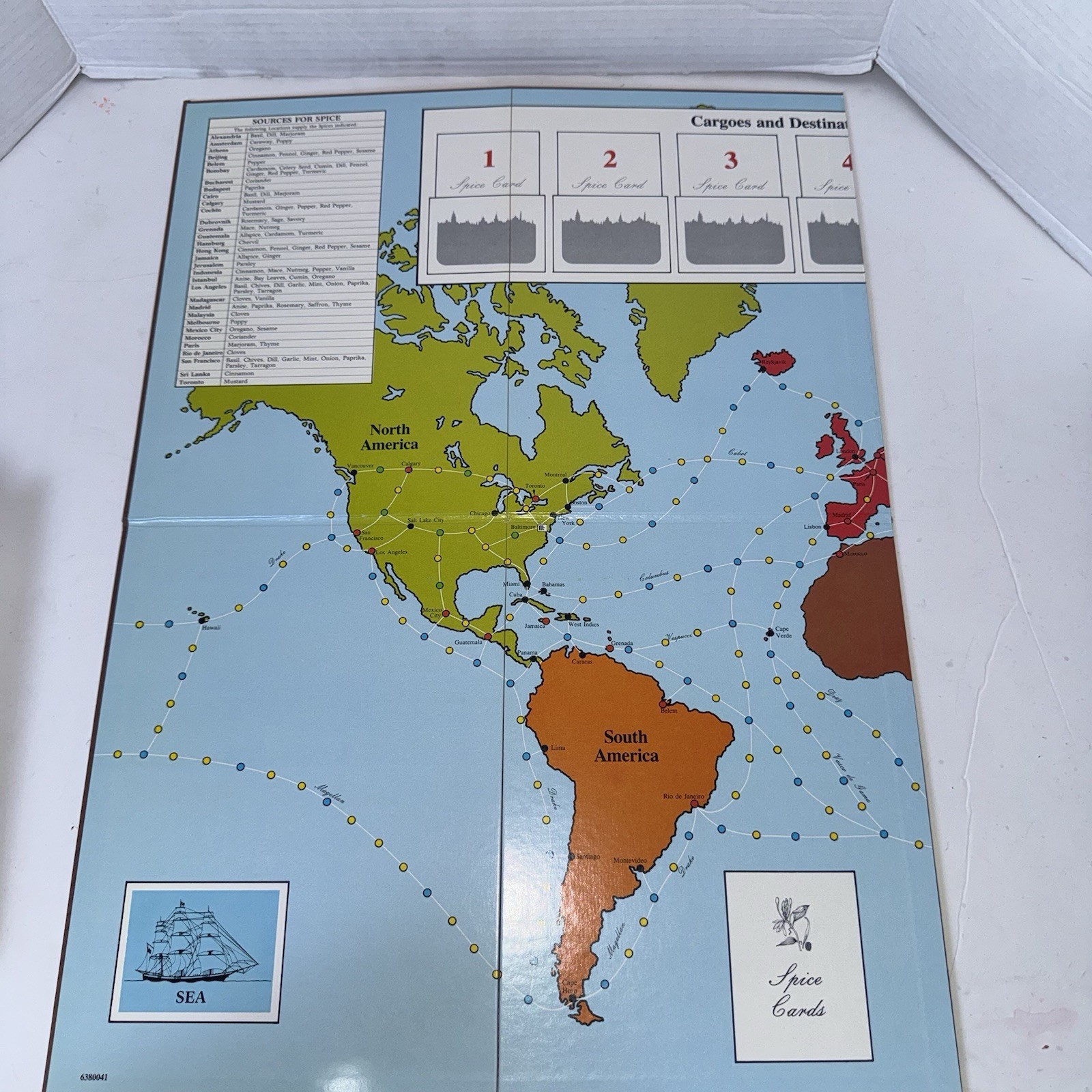 Avalon Hill 1988 – Spices of the World game – McCormick Company (UNCUT + UNP)