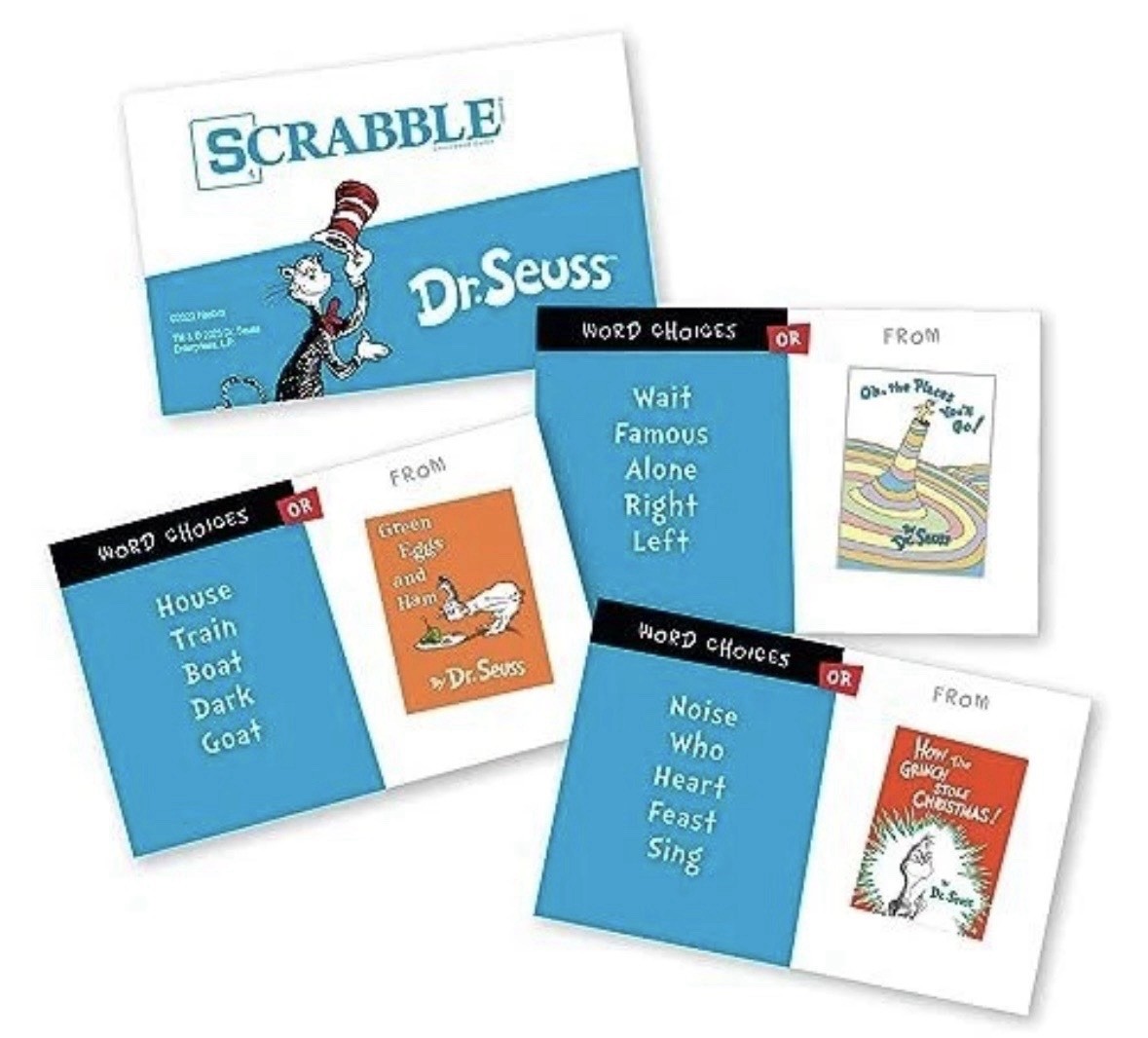 Dr. Seuss Scrabble Crossword Game Cat In The Hat The Grinch BRAND NEW SEALED